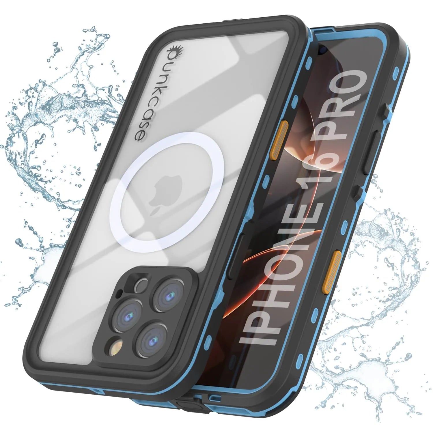 iPhone 16 Pro Waterproof Case, Punkcase SpikeStar Purple Series | Thin Fit 6.6ft Underwater IP68