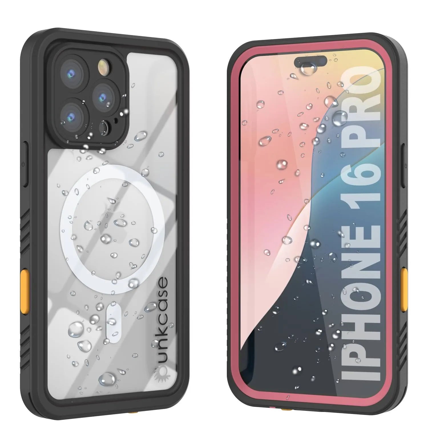 iPhone 16 Pro Waterproof Case, Punkcase [Extreme Mag Series] Armor Cover W/ Built In Screen Protector [Purple]