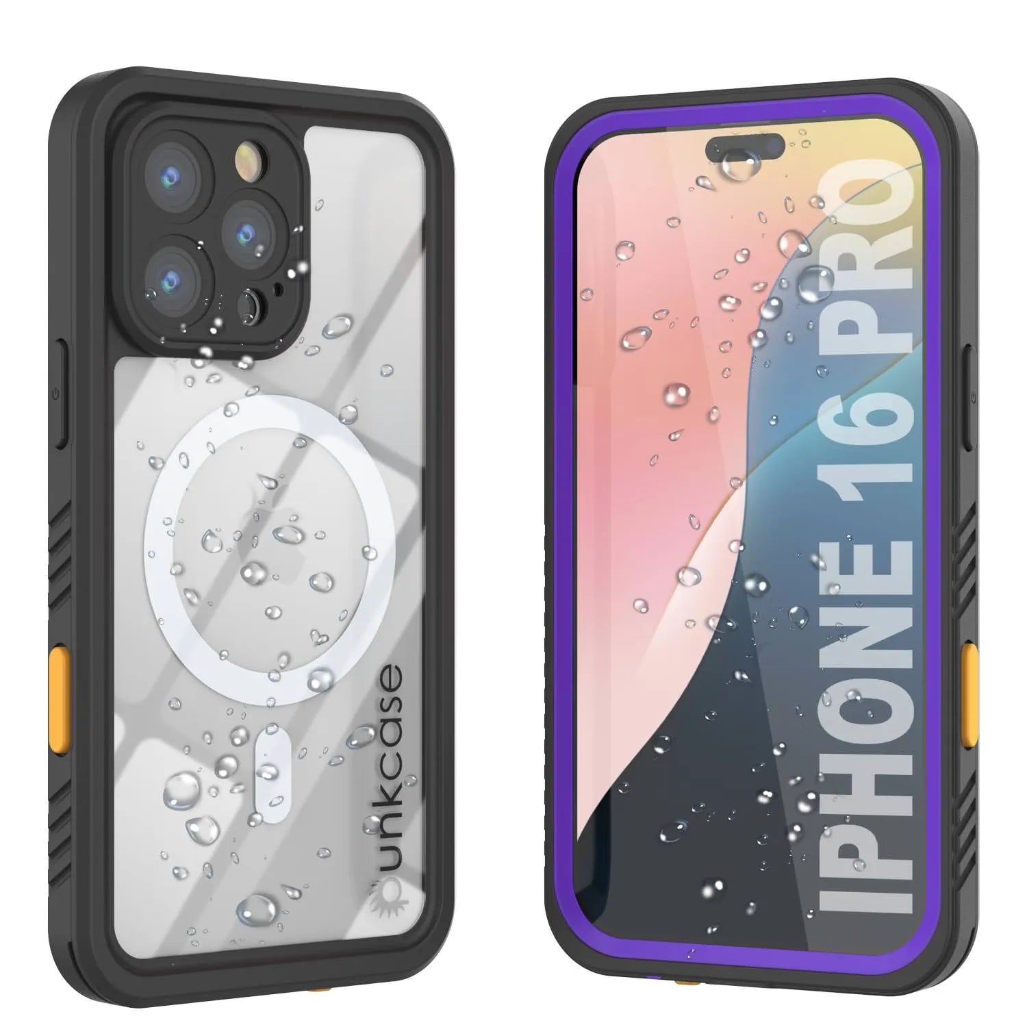 iPhone 16 Pro Waterproof Case, Punkcase [Extreme Mag Series] Armor Cover W/ Built In Screen Protector [Teal]