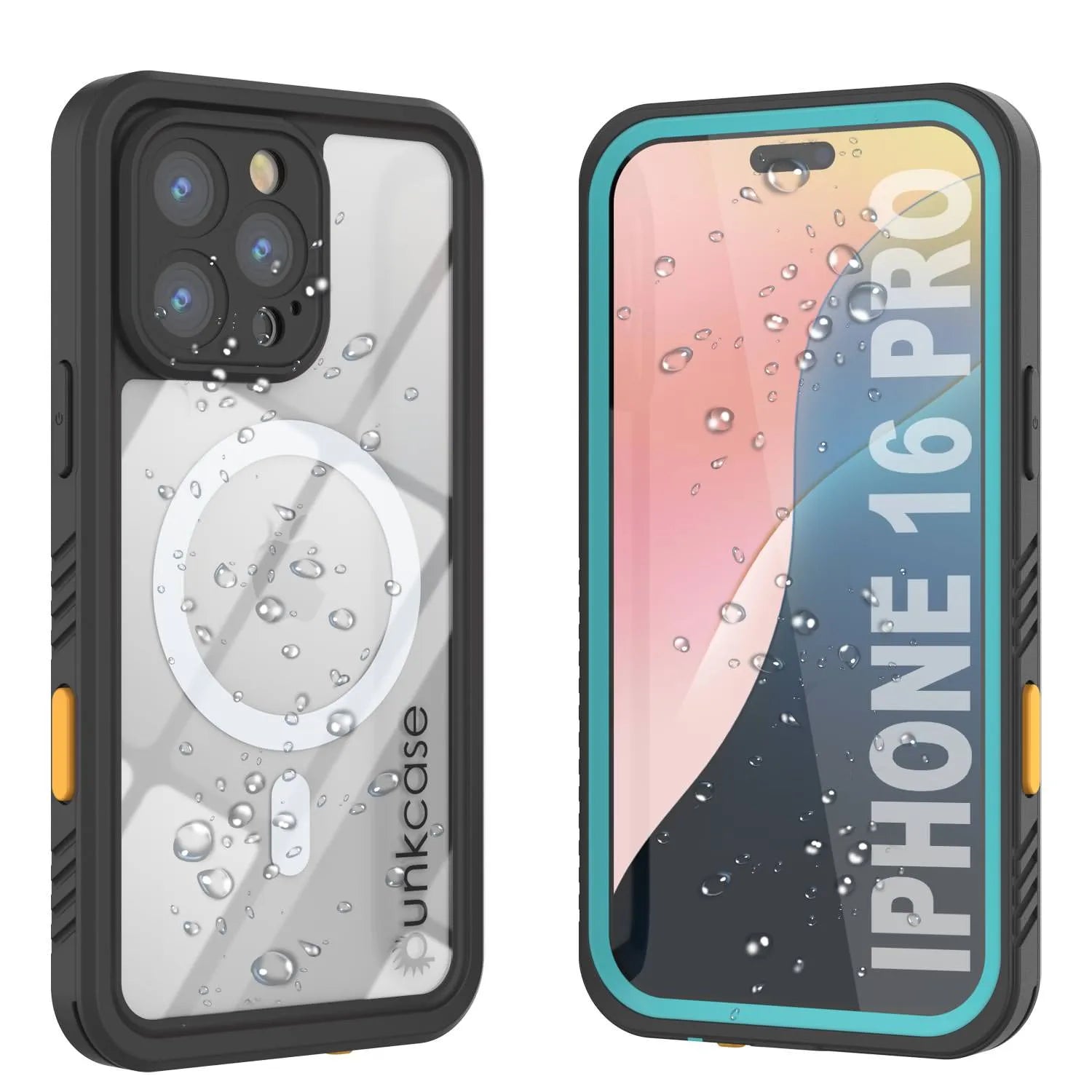 iPhone 16 Pro Waterproof Case, Punkcase [Extreme Mag Series] Armor Cover W/ Built In Screen Protector [Purple]