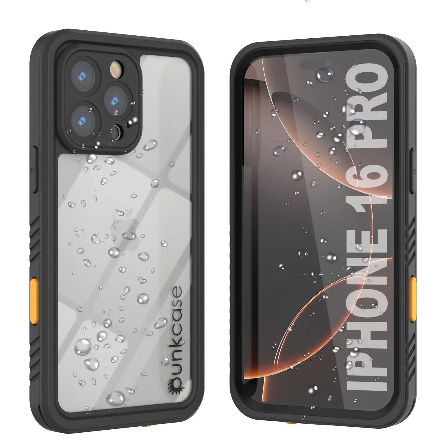 iPhone 16 Pro Waterproof Case, Punkcase [Extreme Series] Armor Cover W/ Built In Screen Protector [White]