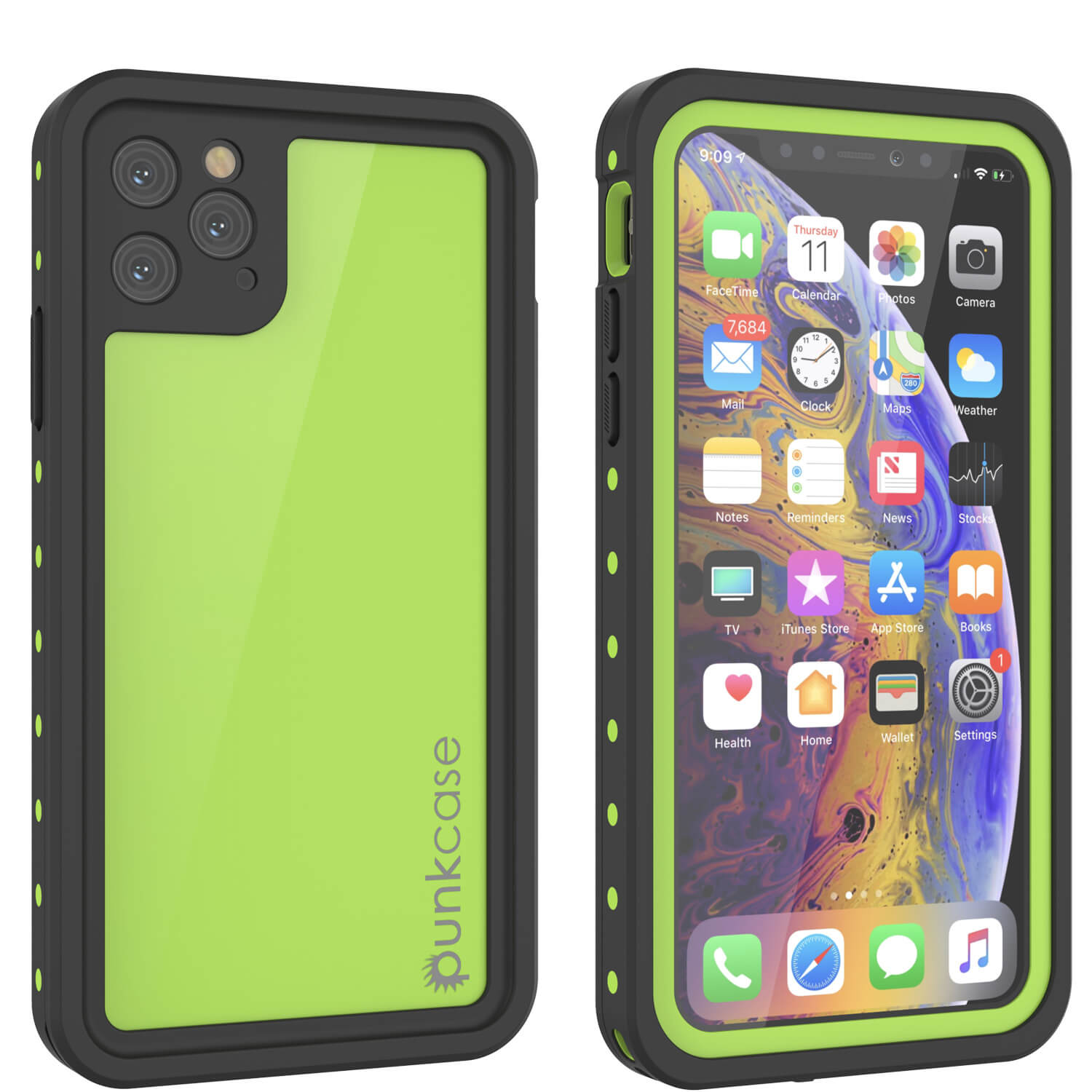 iPhone 11 Pro Waterproof IP68 Case, Punkcase [Pink] [StudStar Series] [Slim Fit] [Dirtproof]
