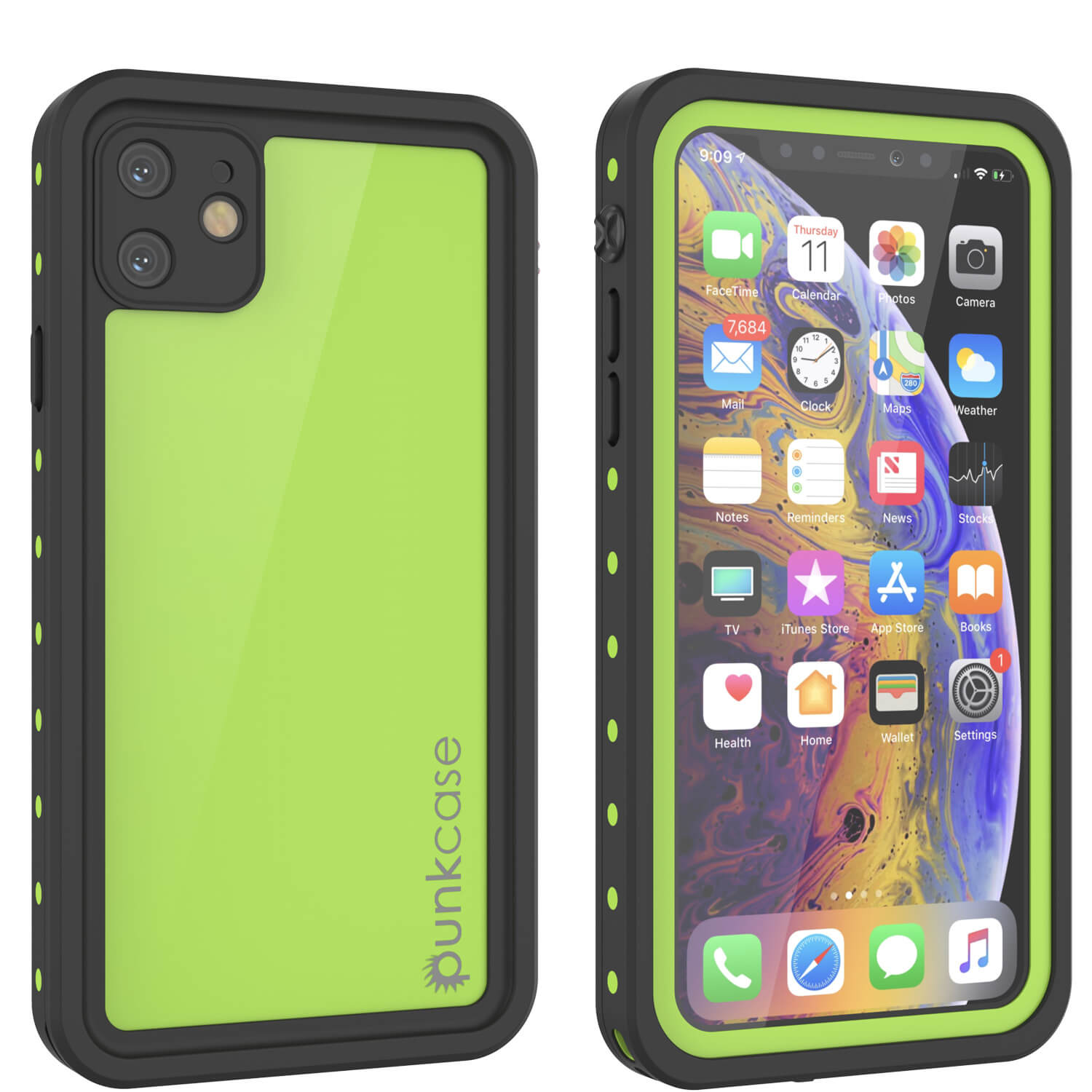 iPhone 11 Waterproof IP68 Case, Punkcase [Purple] [StudStar Series] [Slim Fit] [Dirtproof]