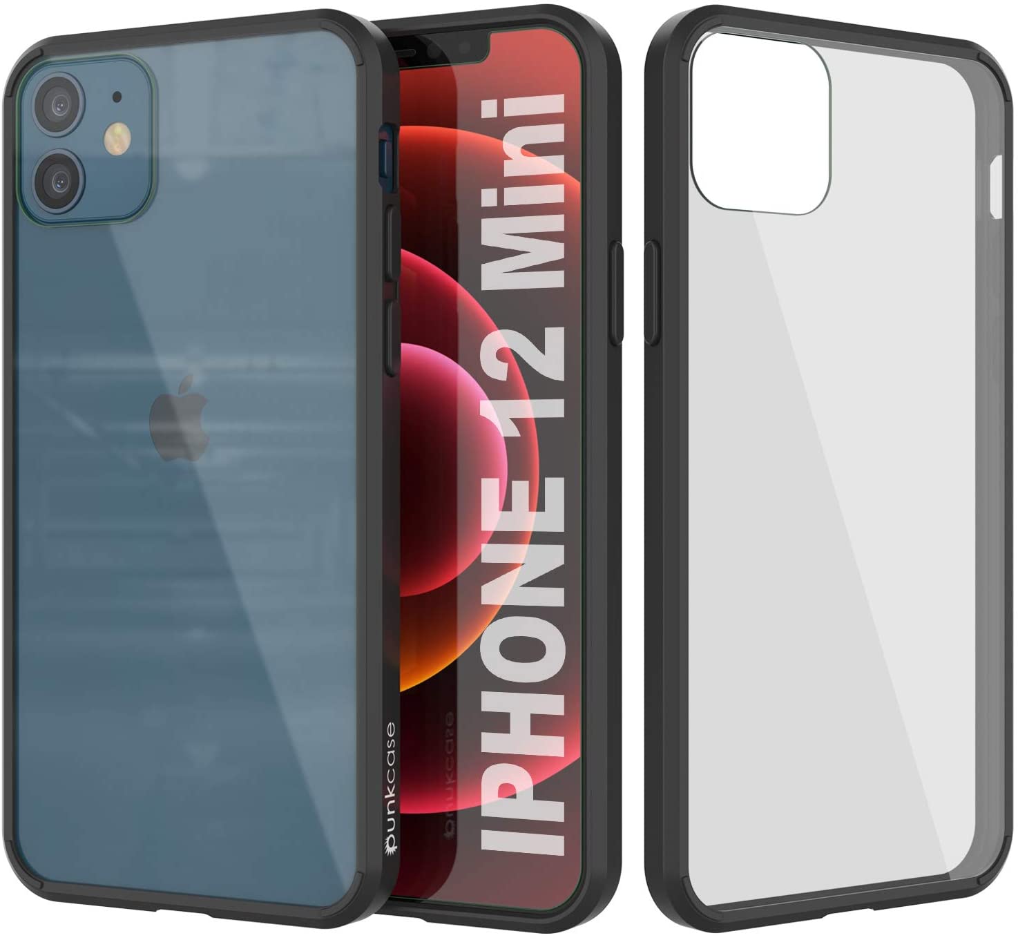 iPhone 12 Mini Case Punkcase® LUCID 2.0 Clear Series Series w/ PUNK SHIELD Screen Protector | Ultra Fit