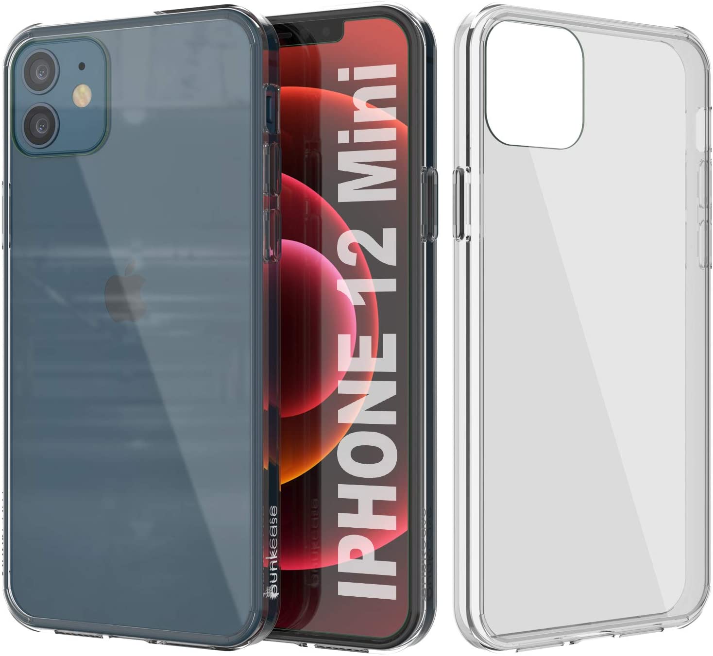 iPhone 12 Mini Case Punkcase® LUCID 2.0 Crystal Black Series w/ PUNK SHIELD Screen Protector | Ultra Fit