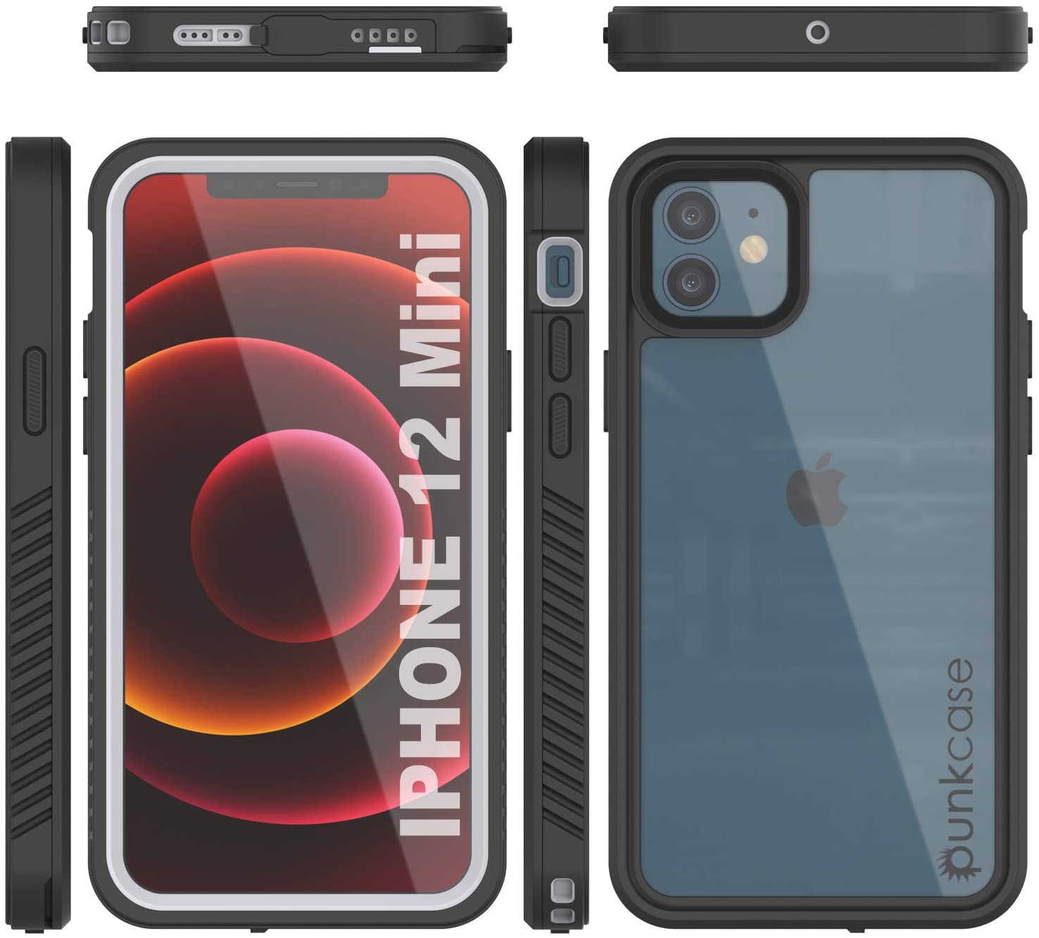 iPhone 12 Mini Waterproof Case, Punkcase [Extreme Series] Armor Cover W/ Built In Screen Protector [Light Green]