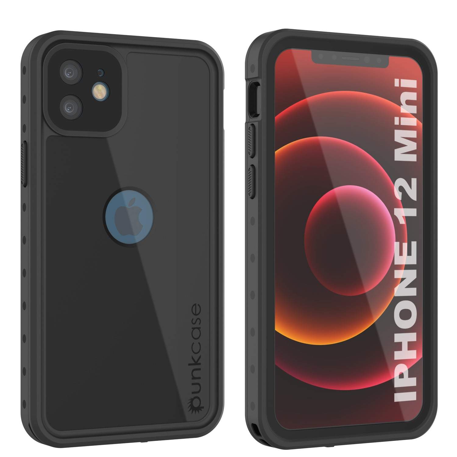 iPhone 12 Mini Waterproof IP68 Case, Punkcase [White] [StudStar Series] [Slim Fit] [Dirtproof]