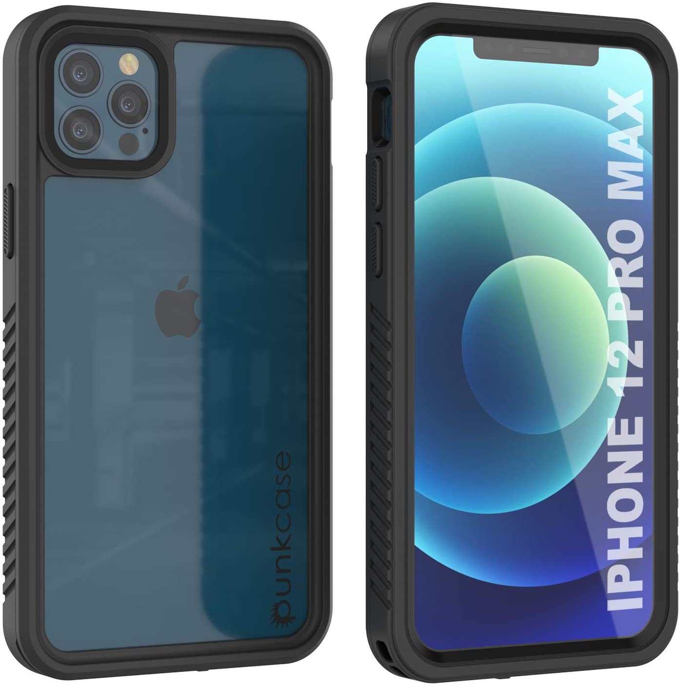 iPhone 12 Pro Max Waterproof Case, Punkcase [Extreme Series] Armor Cover W/ Built In Screen Protector [Red]