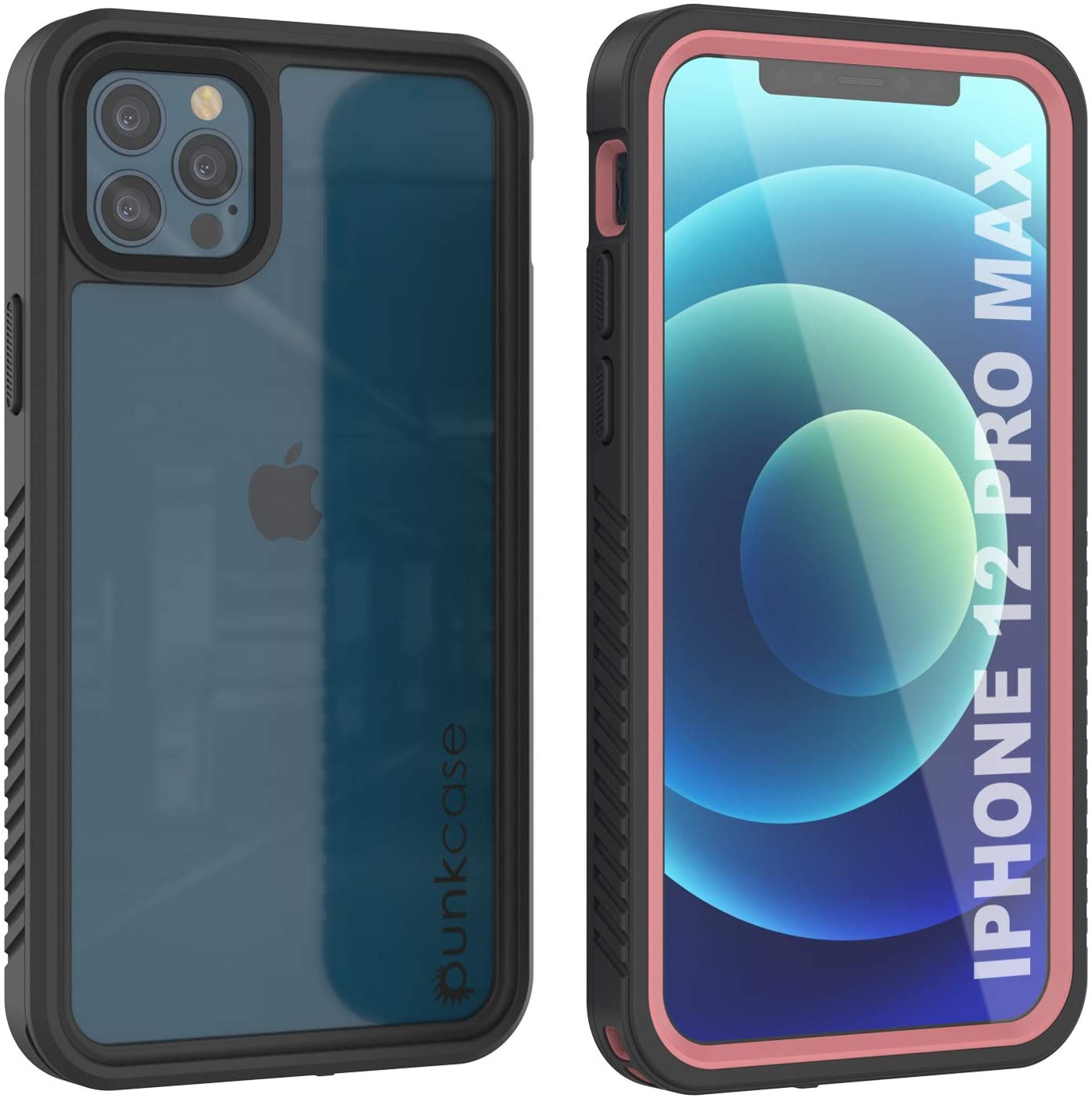 iPhone 12 Pro Max Waterproof Case, Punkcase [Extreme Series] Armor Cover W/ Built In Screen Protector [White]