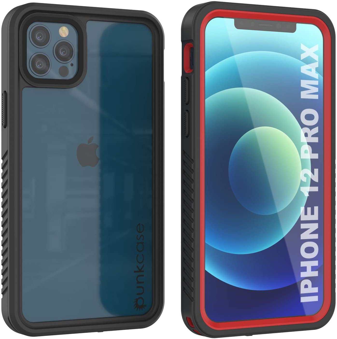 iPhone 12 Pro Max Waterproof Case, Punkcase [Extreme Series] Armor Cover W/ Built In Screen Protector [White]