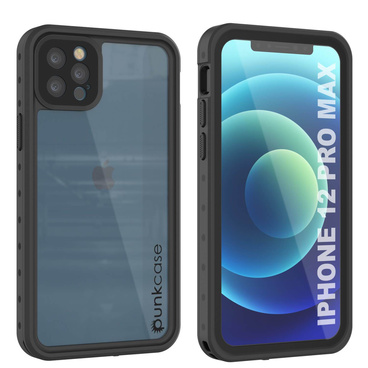 iPhone 12 Pro Max Waterproof IP68 Case, Punkcase [Purple] [StudStar Series] [Slim Fit] [Dirtproof]