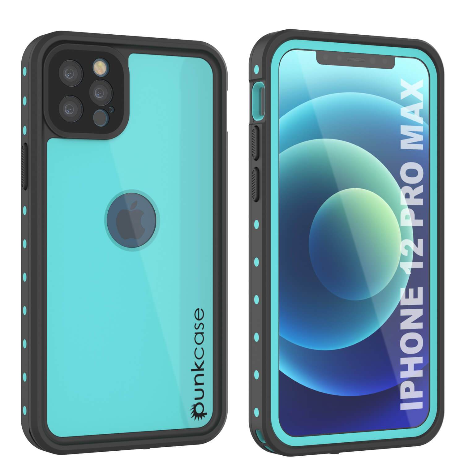 iPhone 12 Pro Max Waterproof IP68 Case, Punkcase [Black] [StudStar Series] [Slim Fit]
