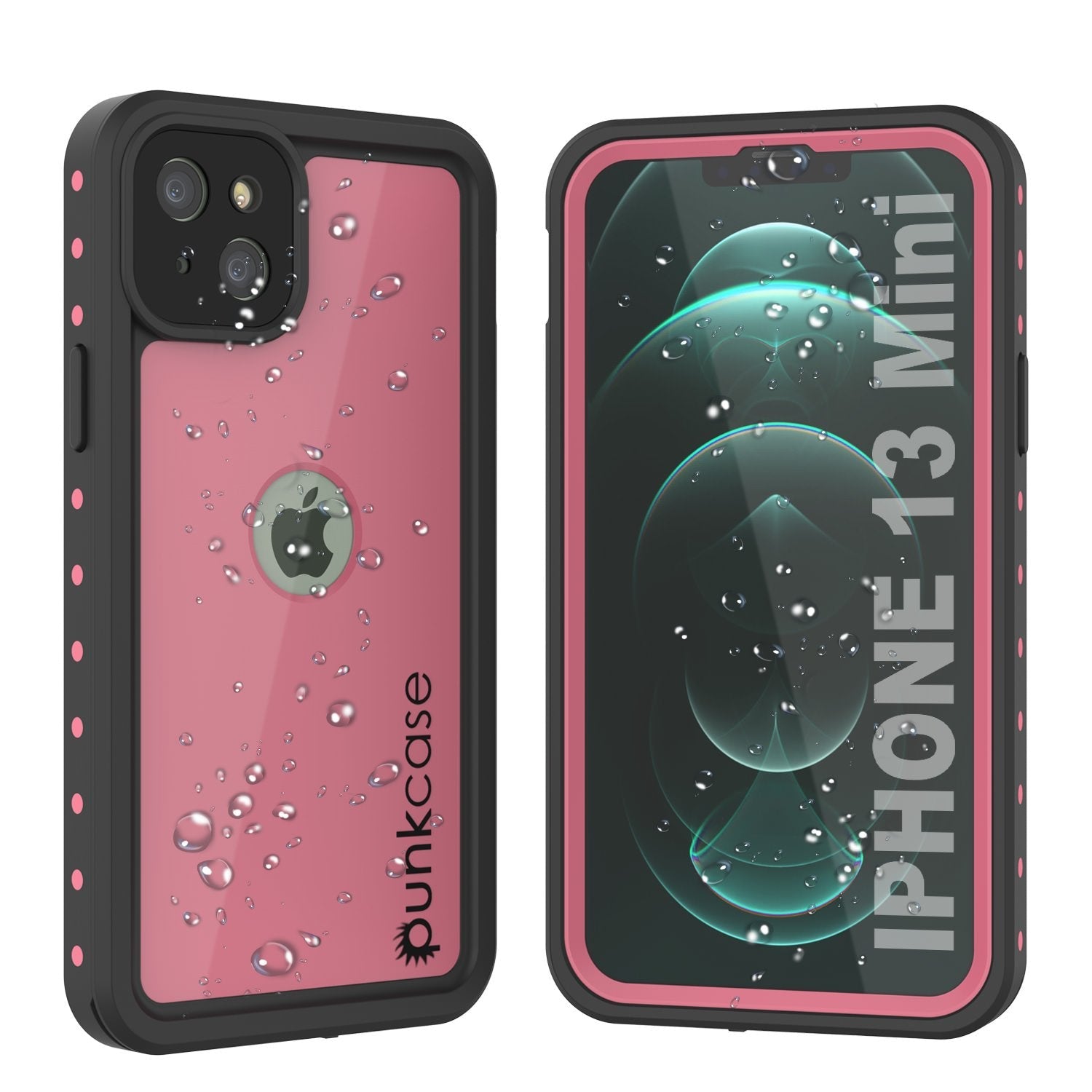 iPhone 13 Mini Waterproof IP68 Case, Punkcase [Light green] [StudStar Series] [Slim Fit] [Dirtproof]