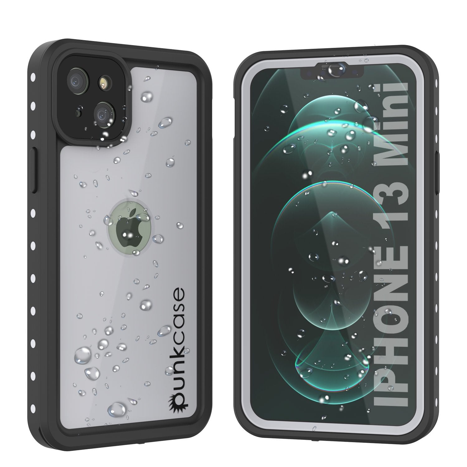 iPhone 13 Mini Waterproof IP68 Case, Punkcase [Purple] [StudStar Series] [Slim Fit] [Dirtproof]
