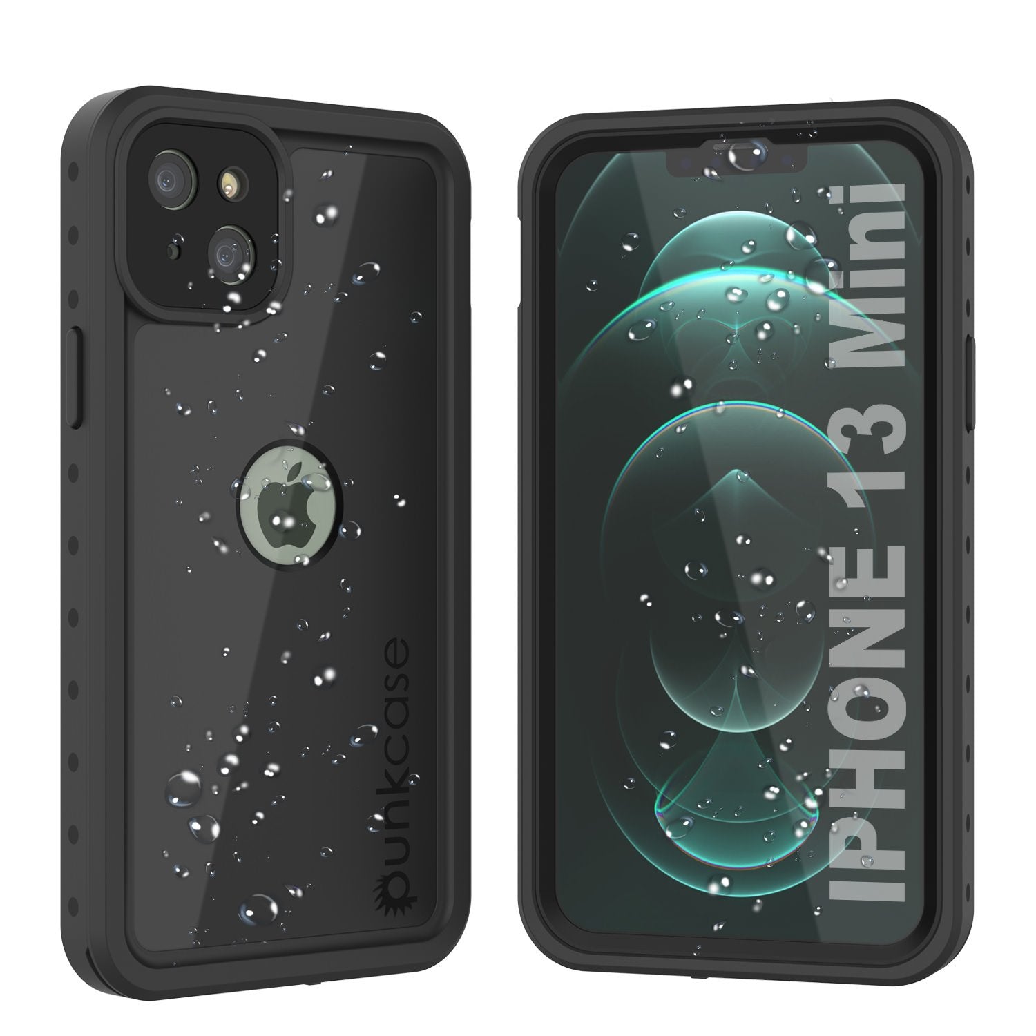 iPhone 13 Mini Waterproof IP68 Case, Punkcase [Light blue] [StudStar Series] [Slim Fit] [Dirtproof]