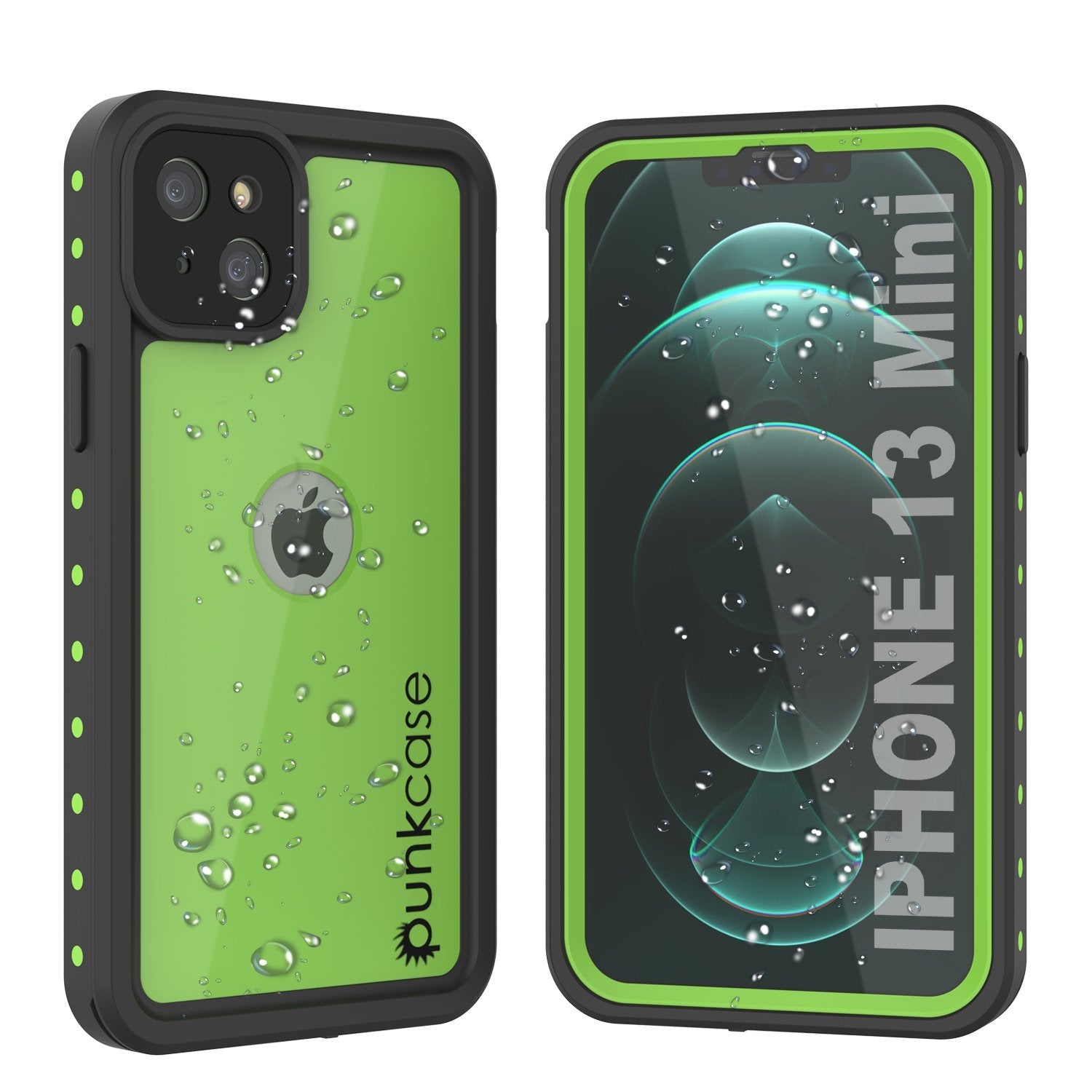 iPhone 13 Mini Waterproof IP68 Case, Punkcase [Clear] [StudStar Series] [Slim Fit] [Dirtproof]