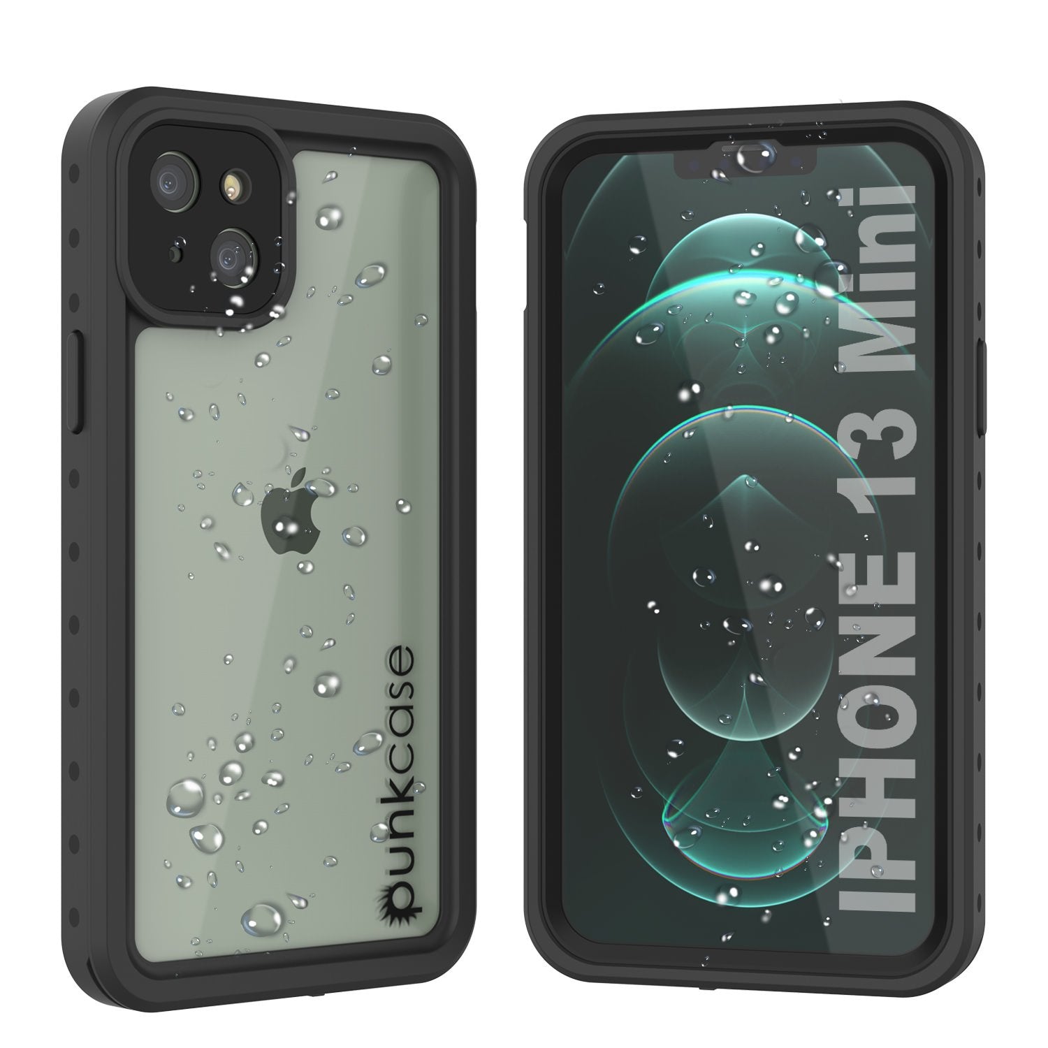 iPhone 13 Mini Waterproof IP68 Case, Punkcase [Red] [StudStar Series] [Slim Fit]