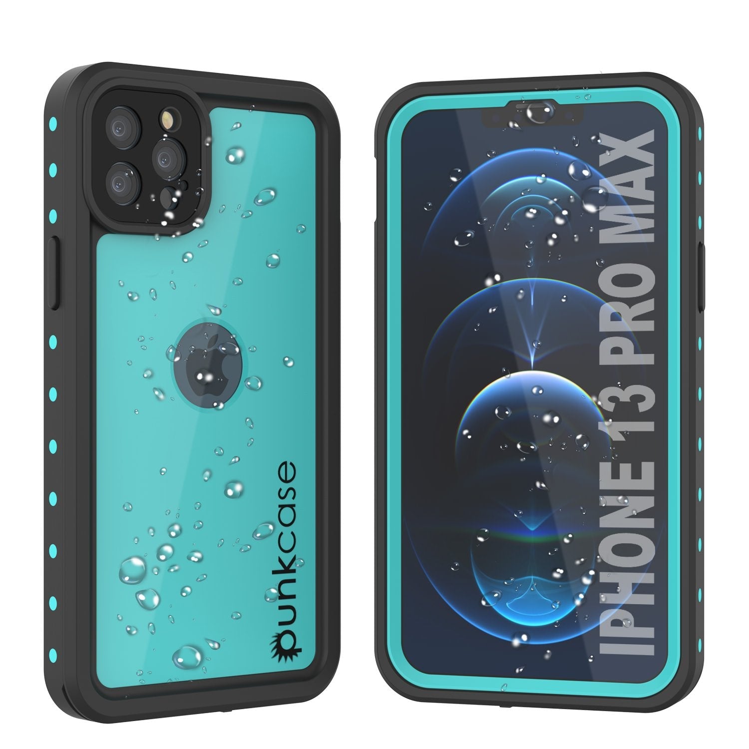 iPhone 13 Pro Max Waterproof IP68 Case, Punkcase [Light green] [StudStar Series] [Slim Fit] [Dirtproof]