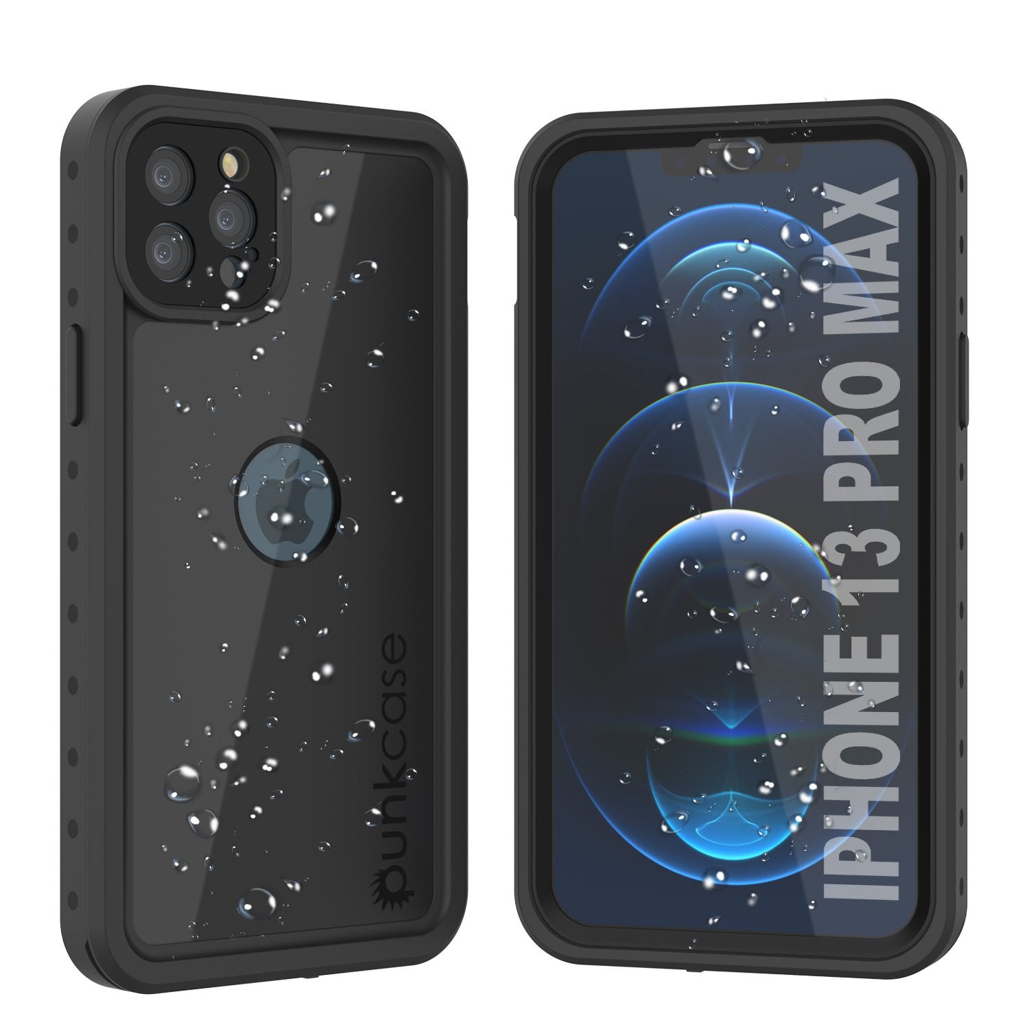 iPhone 13 Pro Max Waterproof IP68 Case, Punkcase [Teal] [StudStar Series] [Slim Fit]