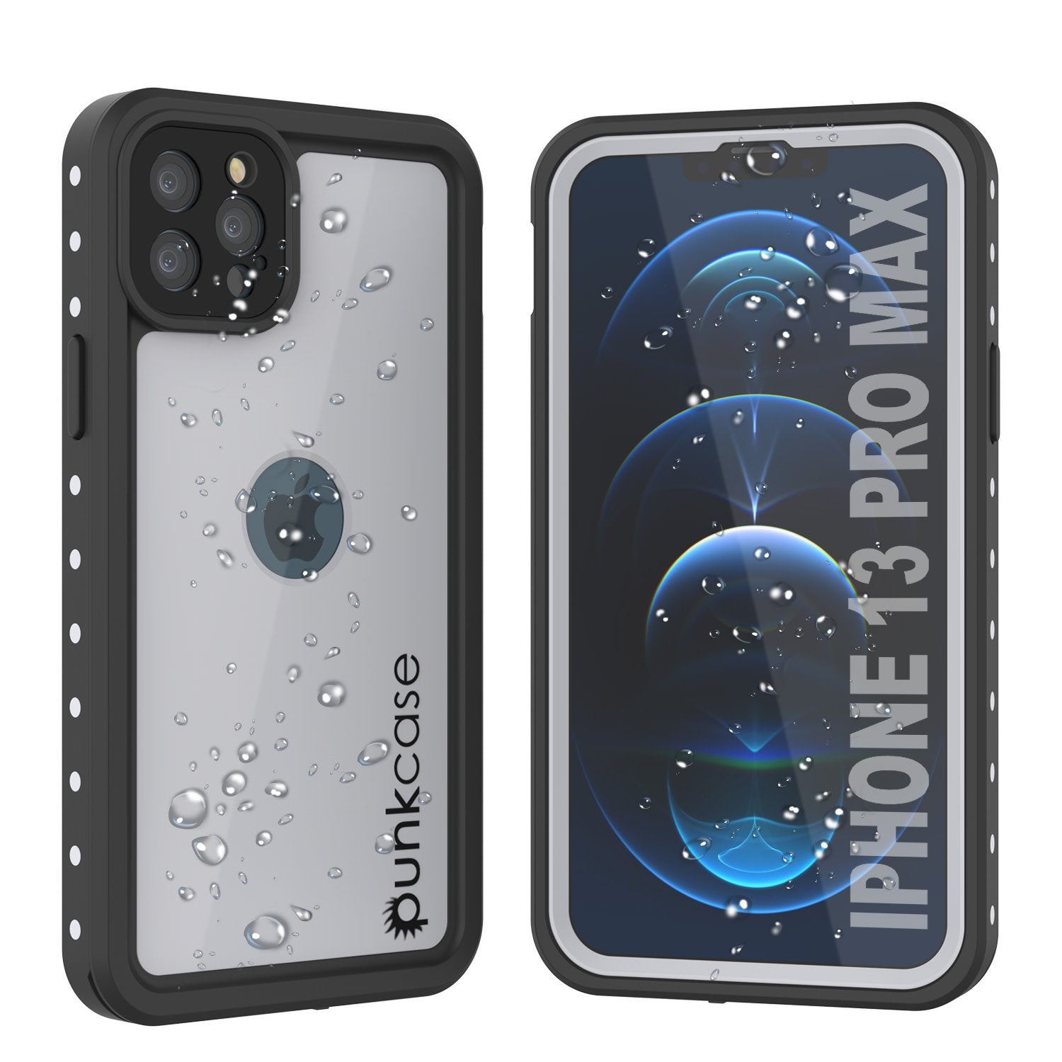 iPhone 13 Pro Max Waterproof IP68 Case, Punkcase [Red] [StudStar Series] [Slim Fit]