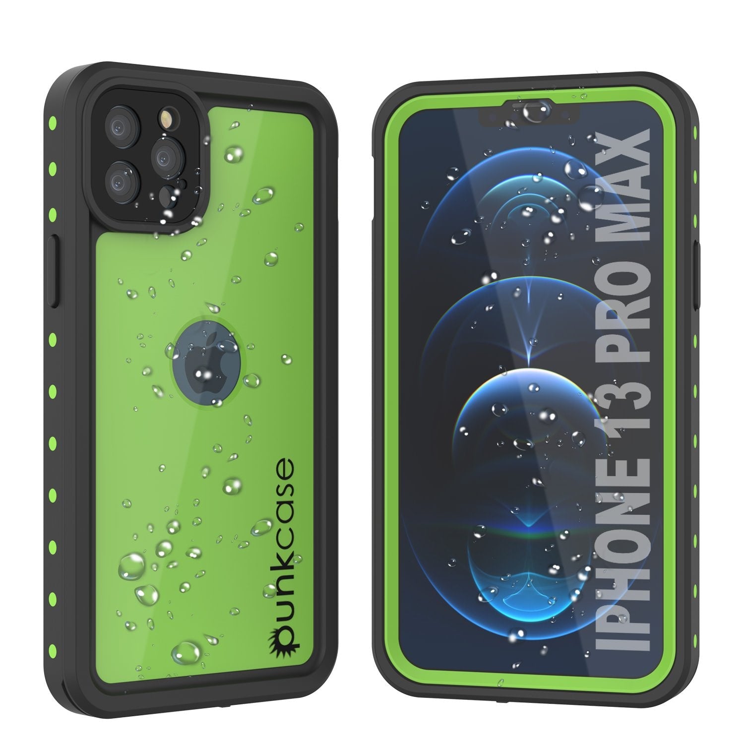 iPhone 13 Pro Max Waterproof IP68 Case, Punkcase [White] [StudStar Series] [Slim Fit] [Dirtproof]