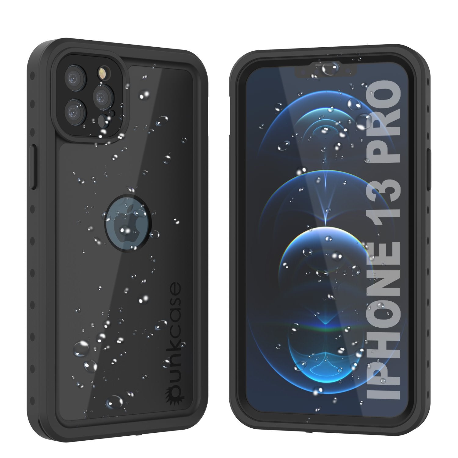 iPhone 13 Pro Waterproof IP68 Case, Punkcase [Light blue] [StudStar Series] [Slim Fit] [Dirtproof]