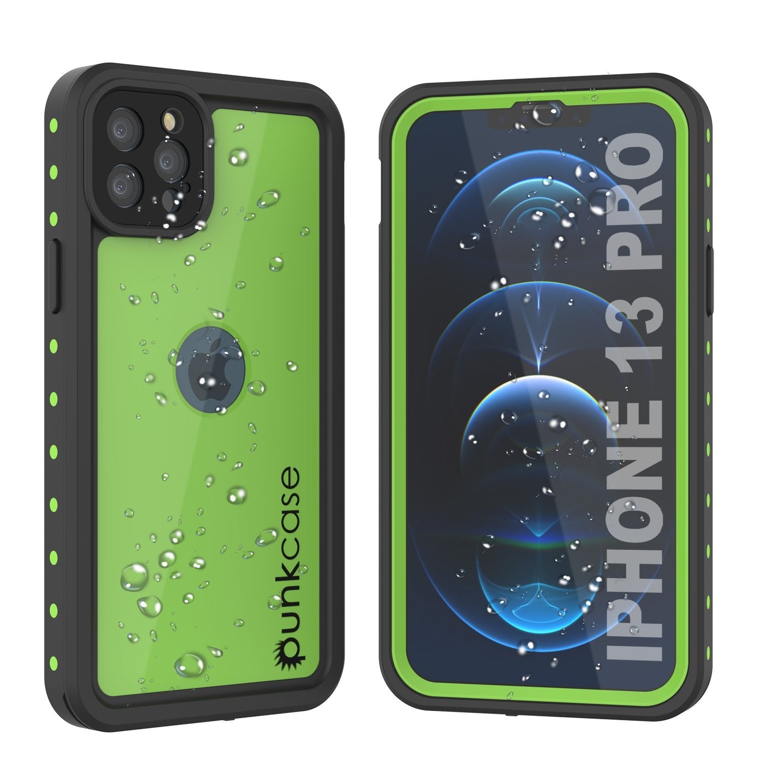 iPhone 13 Pro Waterproof IP68 Case, Punkcase [Purple] [StudStar Series] [Slim Fit] [Dirtproof]