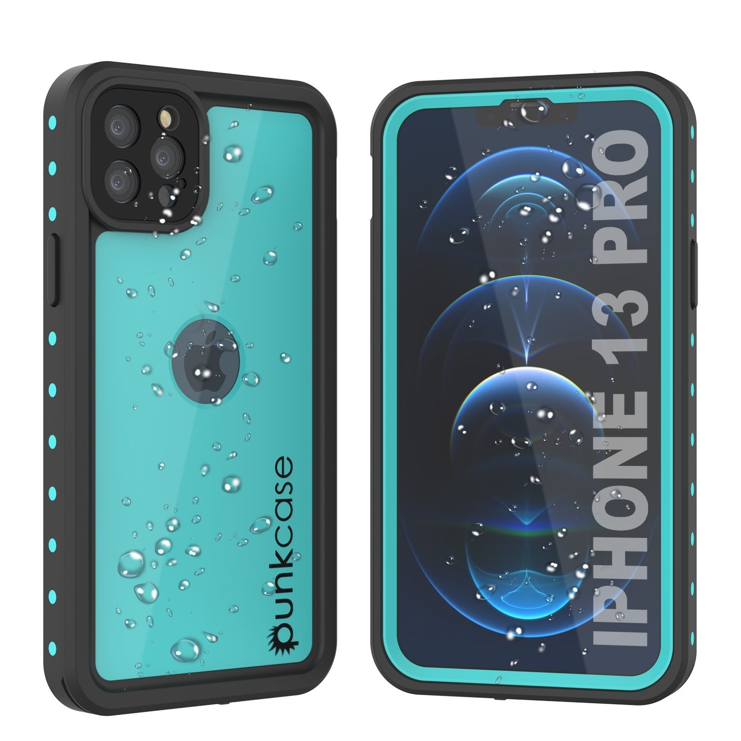 iPhone 13 Pro Waterproof IP68 Case, Punkcase [Clear] [StudStar Series] [Slim Fit] [Dirtproof]