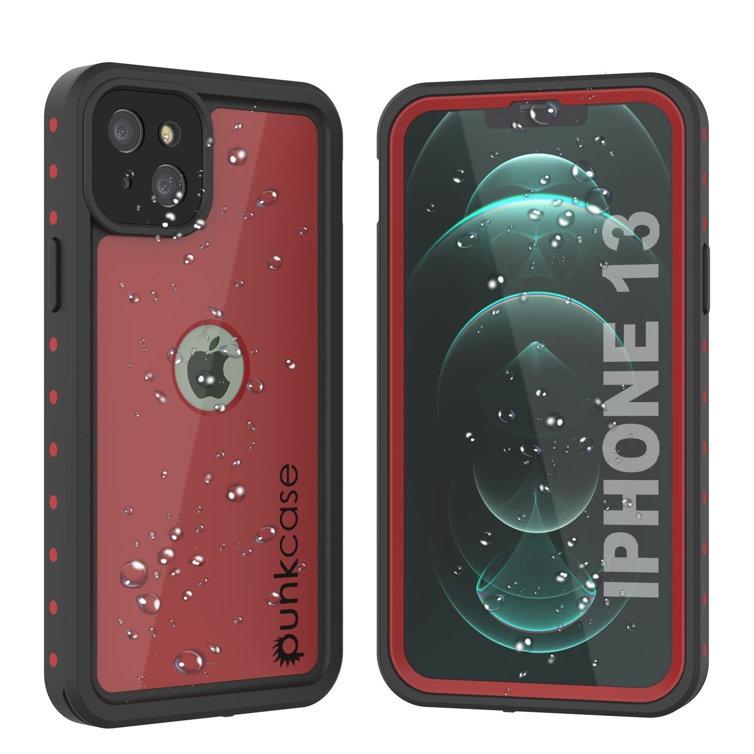 iPhone 13 Waterproof IP68 Case, Punkcase [Pink] [StudStar Series] [Slim Fit] [Dirtproof]
