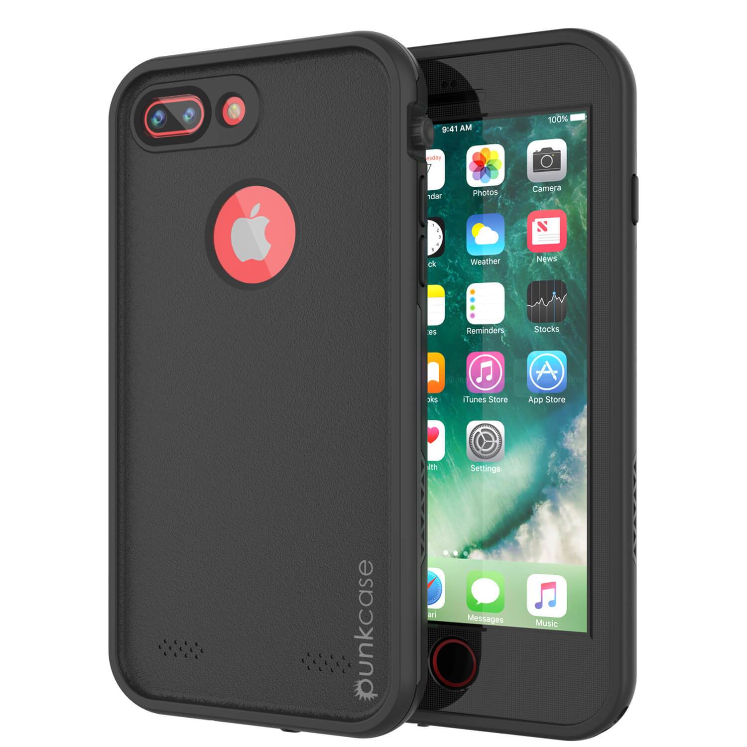 iPhone 8+ Plus Waterproof Case, Punkcase SpikeStar Light-Green Series | Thin Fit 6.6ft Underwater IP68