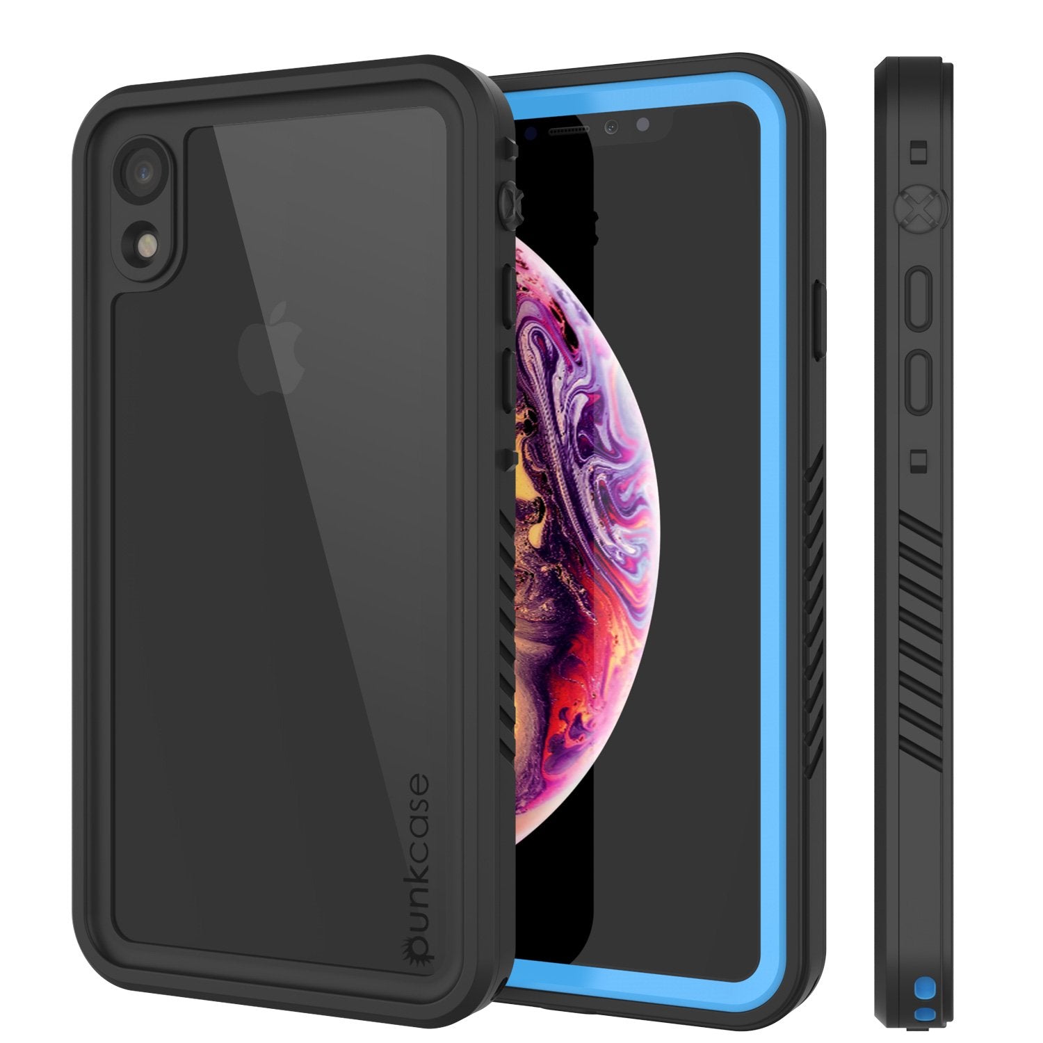 iPhone XR Waterproof Case, Punkcase [Extreme Series] Armor Cover W/ Built In Screen Protector [Black]