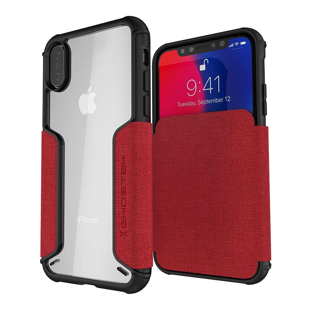 iPhone Xs Max Case, Ghostek Exec 3 Series for iPhone Xs Max / iPhone Pro Protective Wallet Case [Gray]