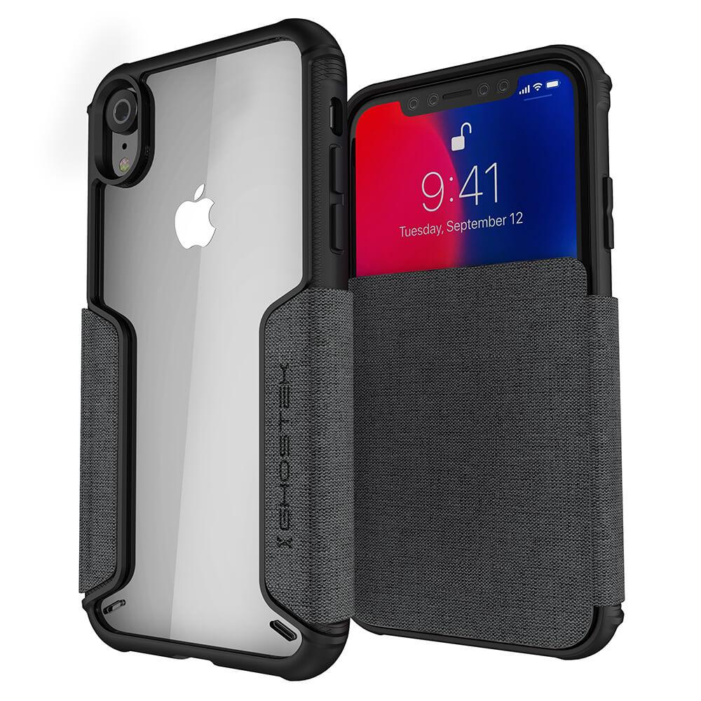 iPhone Xr Case, Ghostek Exec 3 Series for iPhone Xr / iPhone Pro Protective Wallet Case [RED]