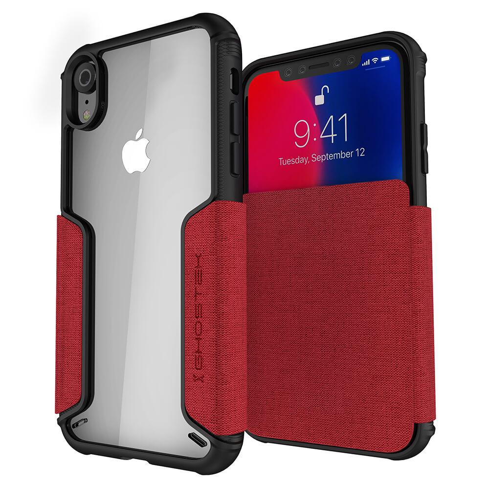 iPhone Xr Case, Ghostek Exec 3 Series for iPhone Xr / iPhone Pro Protective Wallet Case [BLACK]