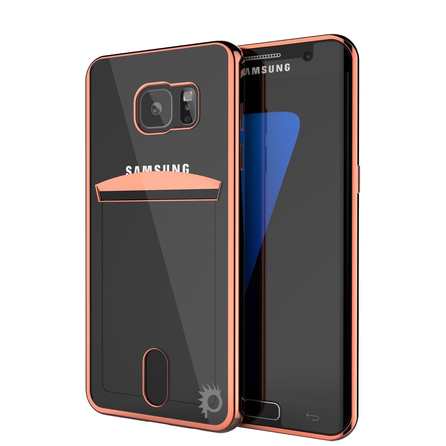Galaxy S7 Case, PUNKCASE® LUCID Gold Series | Card Slot | SHIELD Screen Protector | Ultra fit