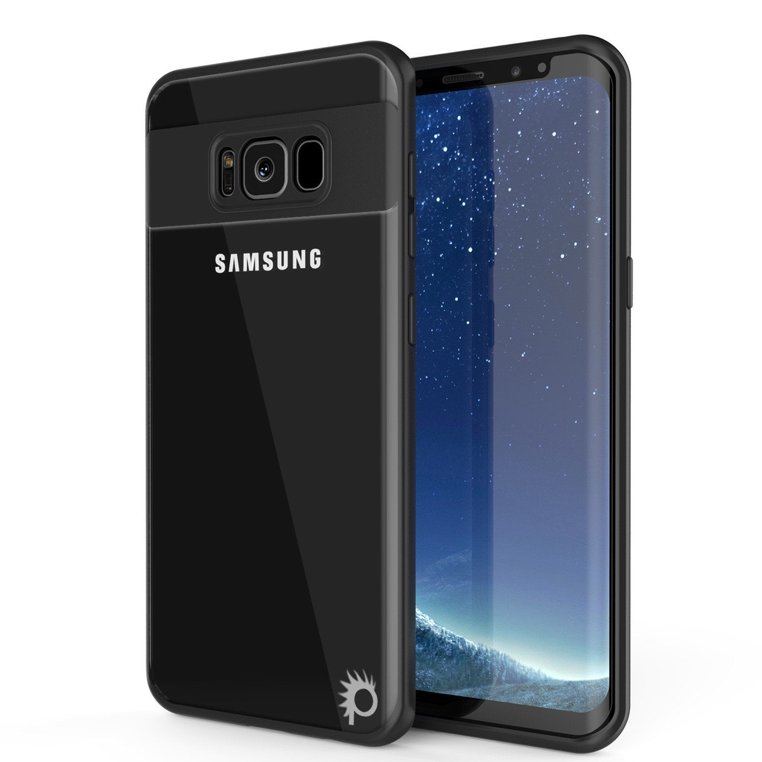 Galaxy S8 Plus Case, Punkcase [MASK Series] [WHITE] Full Body Hybrid Dual Layer TPU Cover W/ Protective PUNKSHIELD Screen Protector