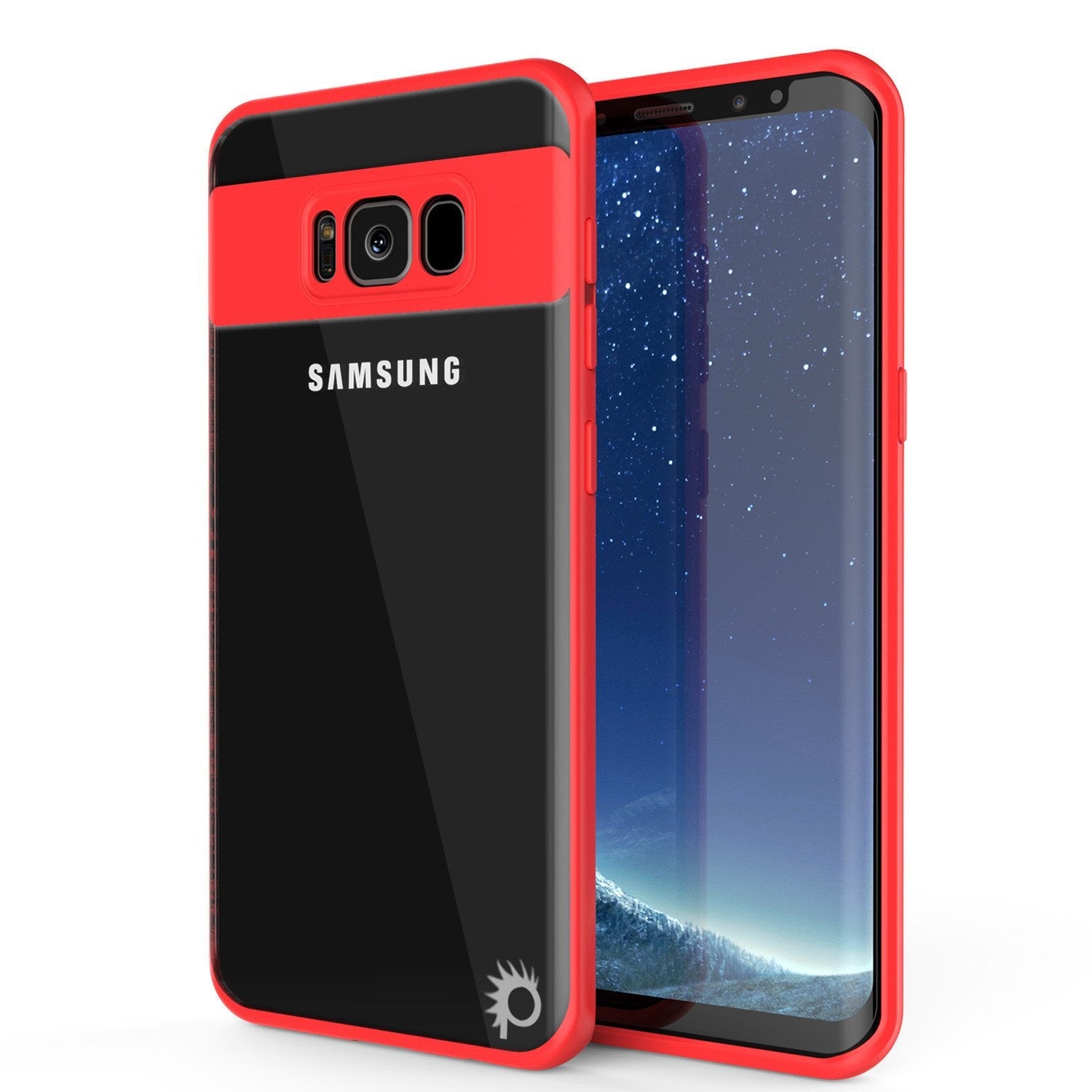 Galaxy S8 Plus Case, Punkcase [MASK Series] [WHITE] Full Body Hybrid Dual Layer TPU Cover W/ Protective PUNKSHIELD Screen Protector