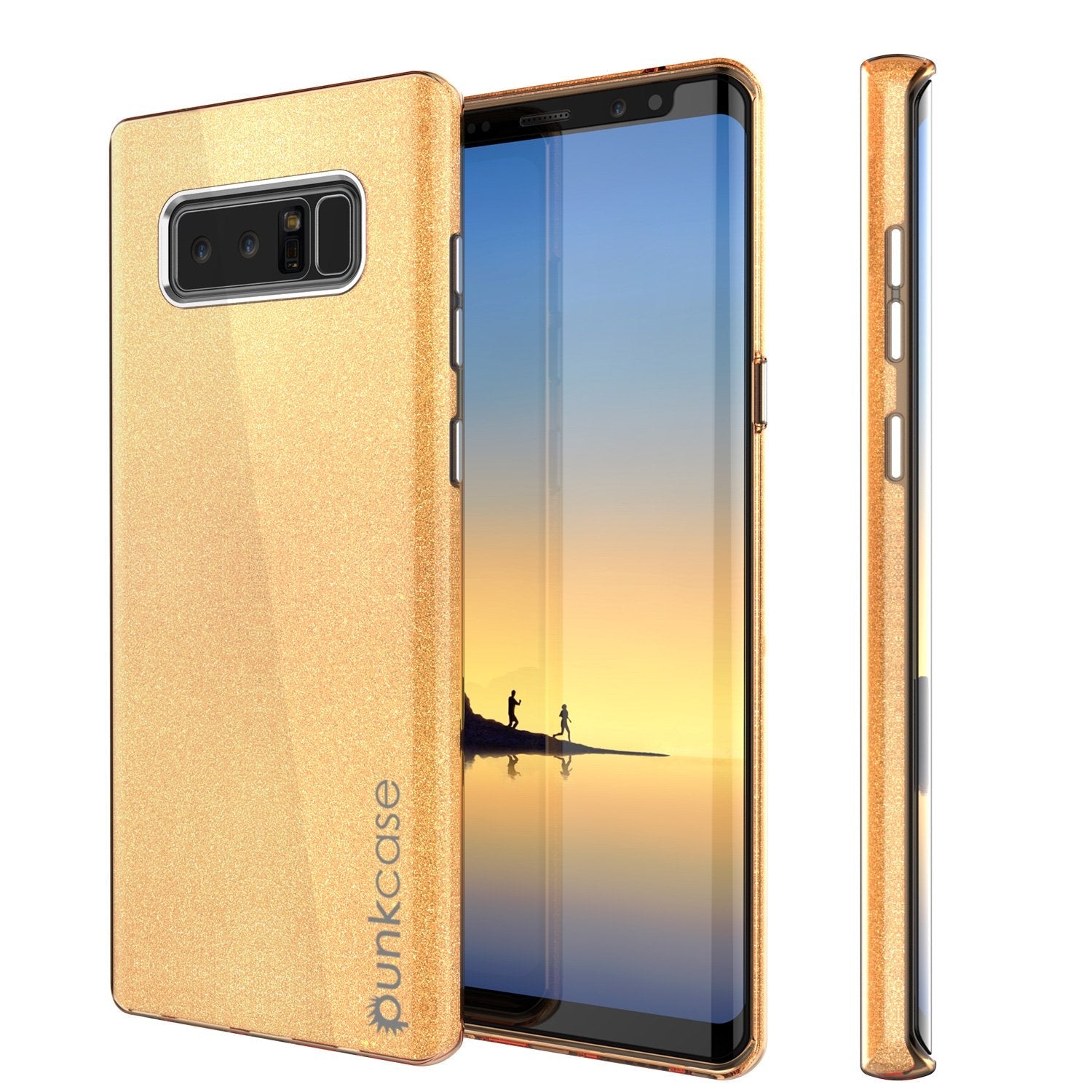 Galaxy Note 8 Case, Punkcase Galactic 2.0 Series Ultra Slim Protective Armor [Black/grey]