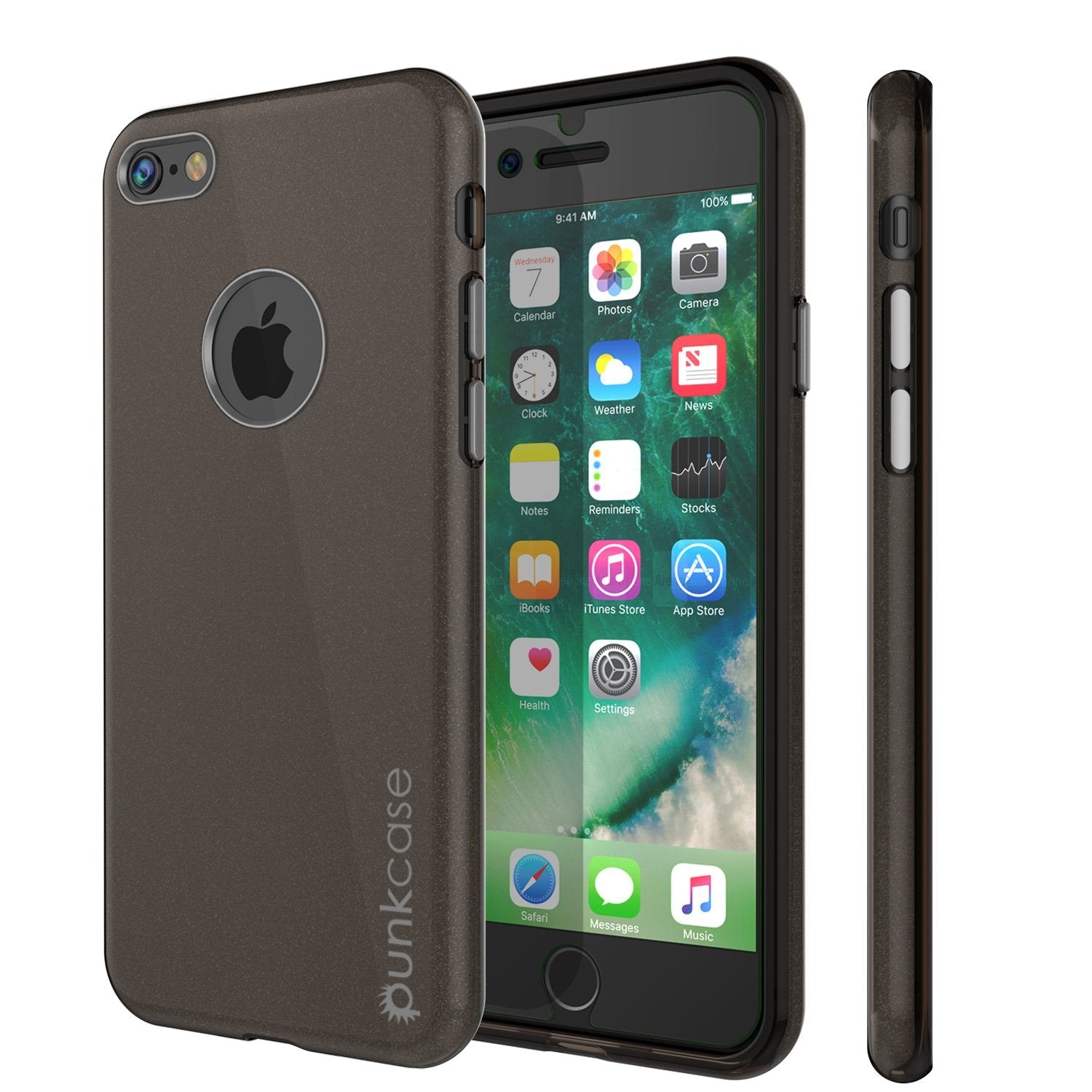 iPhone 8 Case, Punkcase Galactic 2.0 Series Ultra Slim Protective Armor TPU Cover [Gold]