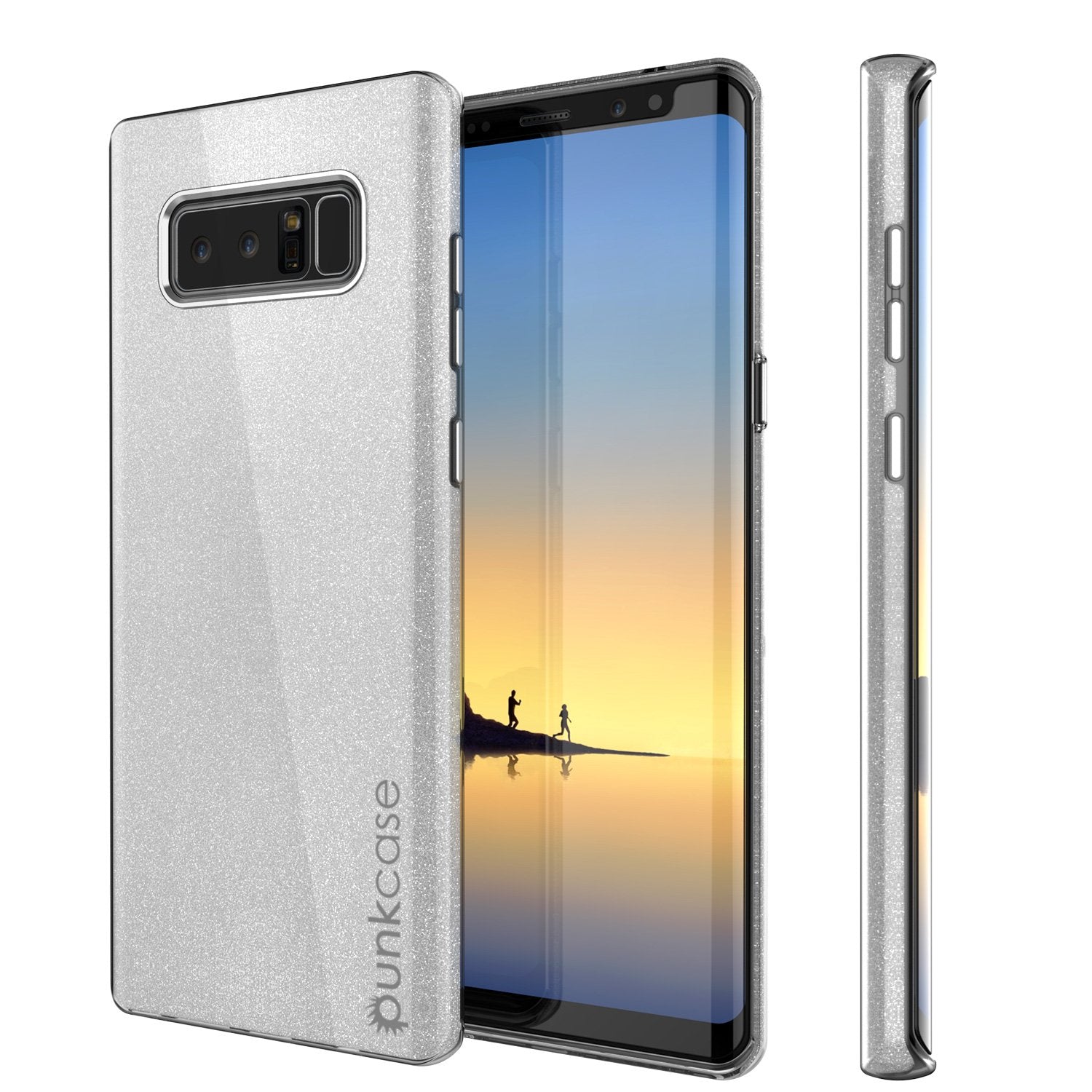 Galaxy Note 8 Case, Punkcase Galactic 2.0 Series Ultra Slim Protective Armor [Black/grey]