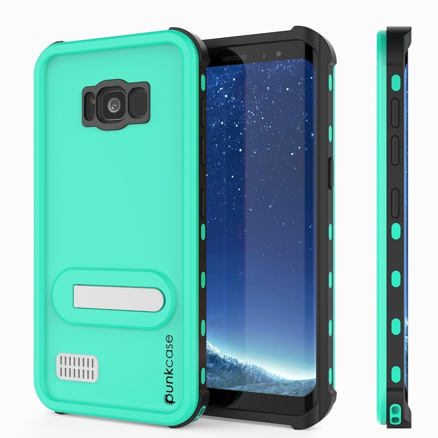 Galaxy S8 Plus Waterproof Case, Punkcase KickStud Purple Series [Slim Fit] [IP68 Certified] [Shockproof] [Snowproof] Armor Cover.