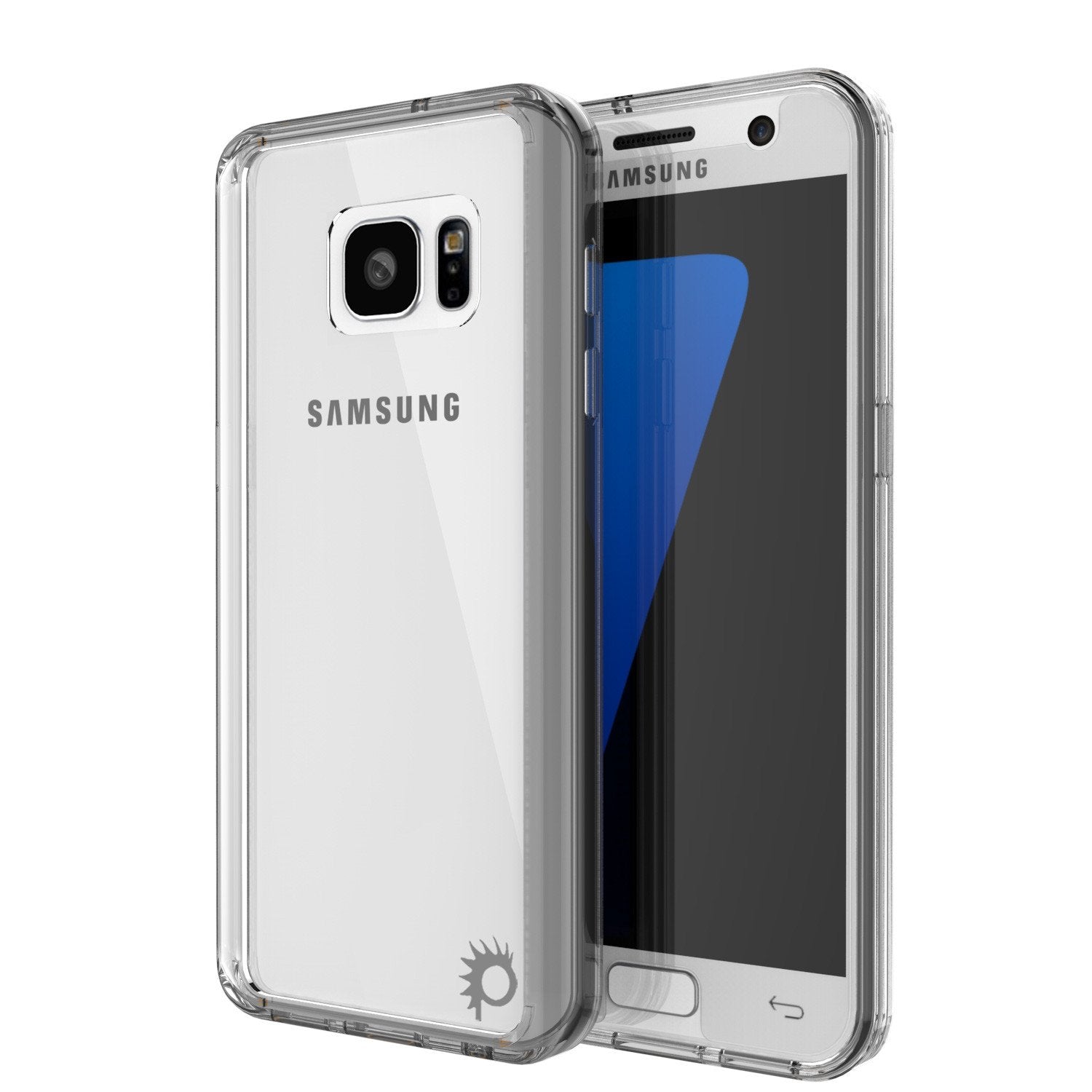 S7 Case Punkcase® LUCID 2.0 Clear Series w/ PUNK SHIELD Glass Screen Protector | Ultra Fit