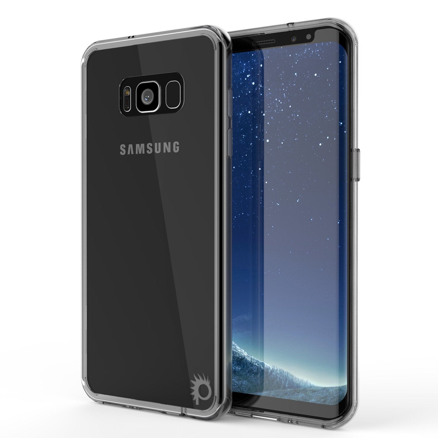 S8 Plus Case Punkcase® LUCID 2.0 Crystal Black Series w/ PUNK SHIELD Screen Protector | Ultra Fit