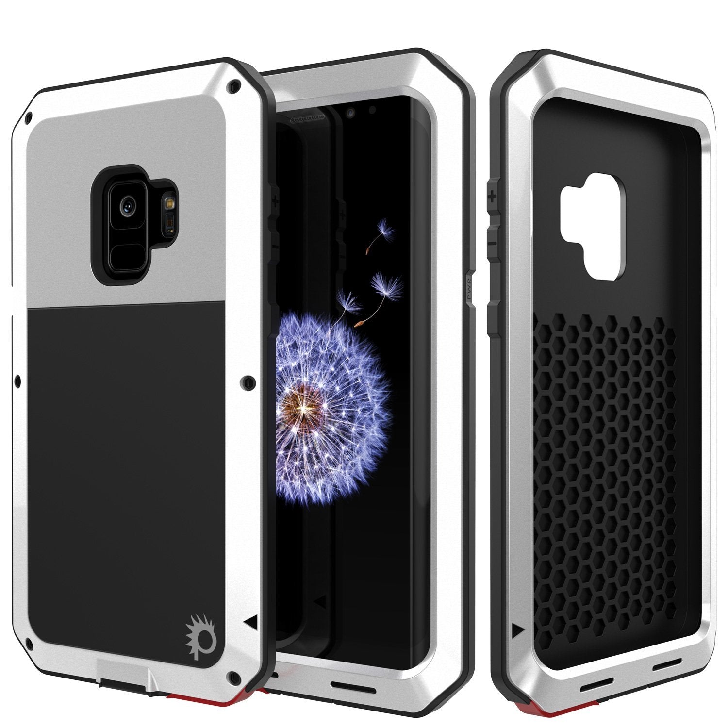 Galaxy S10 Metal Case, Heavy Duty Military Grade Rugged Armor Cover [Red]