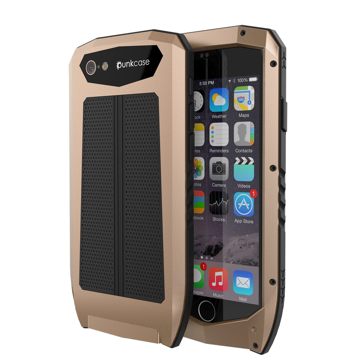 iPhone 6s/6 Case, Punkcase Metallic PRO Neon Series Cover W/ Attached Screen Protector | Touch-ID