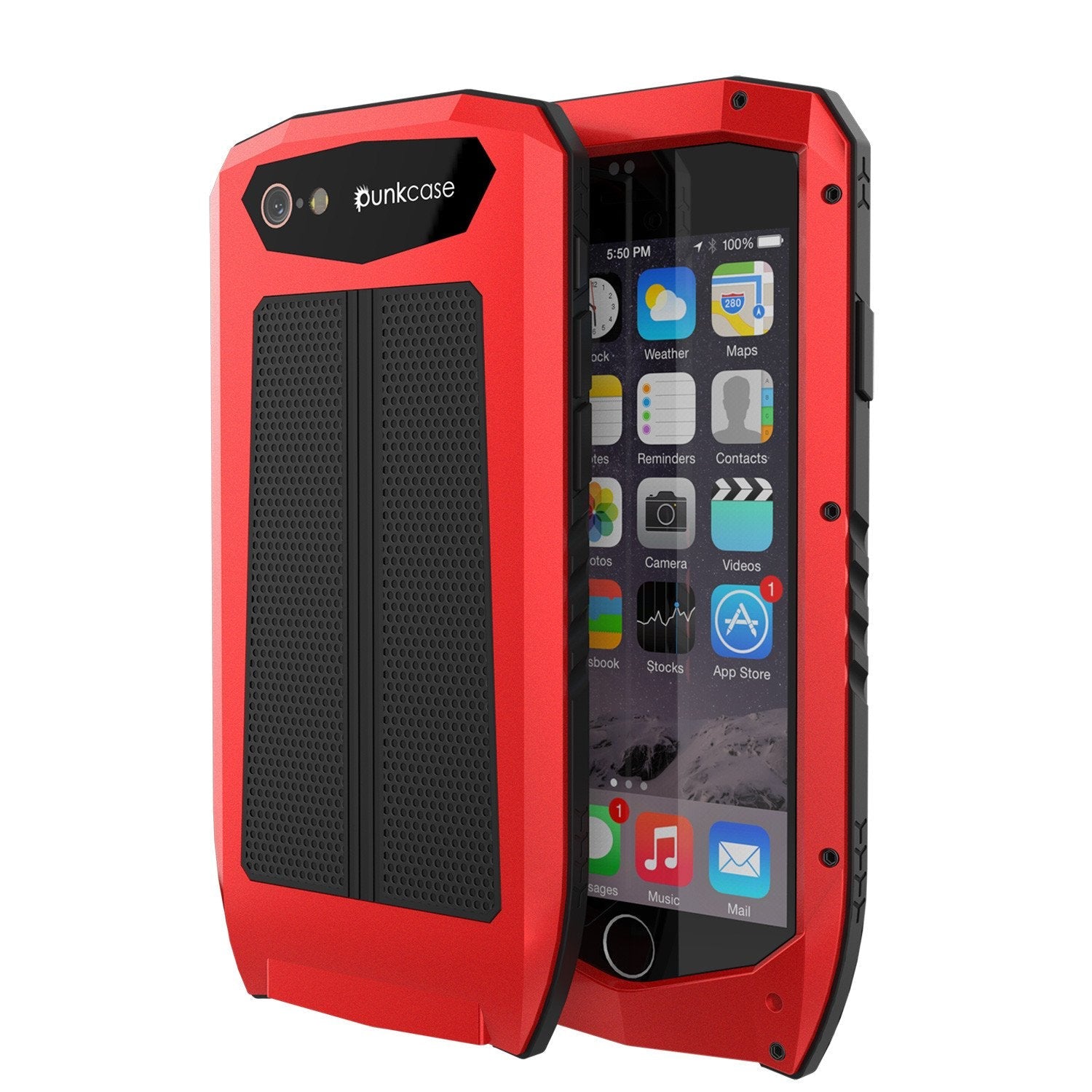 iPhone 6s/6 Case, Punkcase Metallic PRO Gold Series Cover W/ Attached Screen Protector | Touch-ID