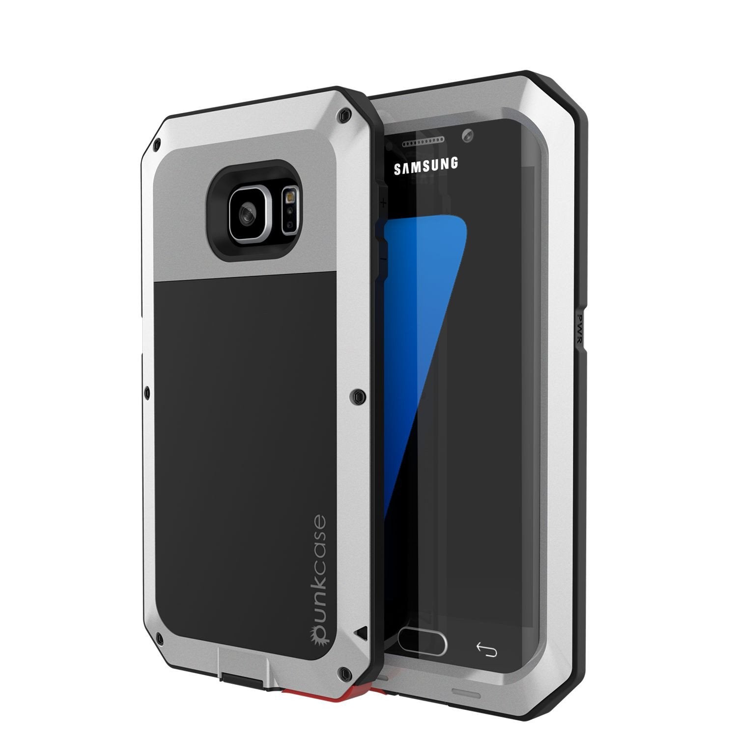Galaxy S7 EDGE  Case, PUNKcase Metallic Neon Shockproof  Slim Metal Armor Case