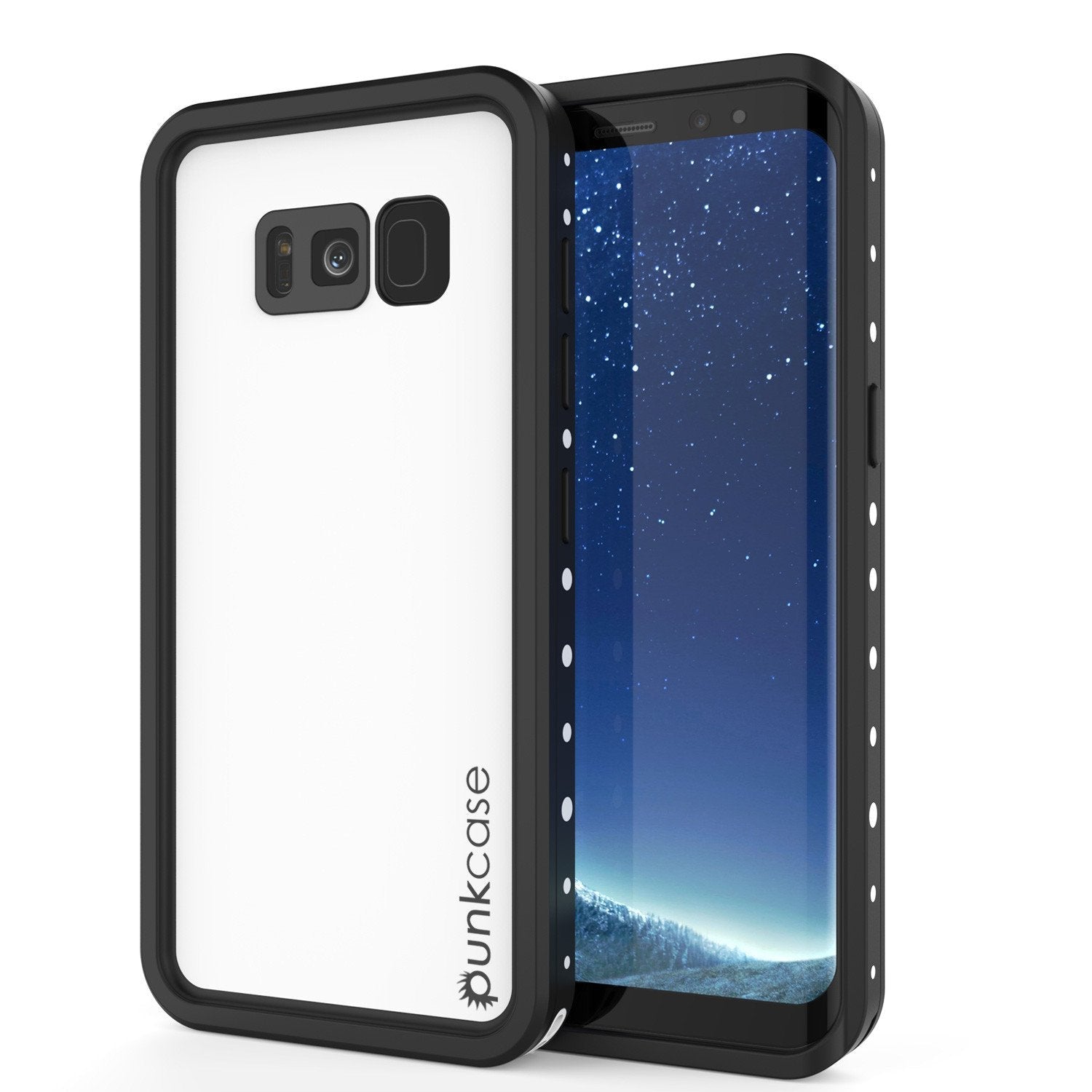 Galaxy S8 Waterproof Case PunkCase StudStar Pink Thin 6.6ft Underwater IP68 Shock/Snow Proof