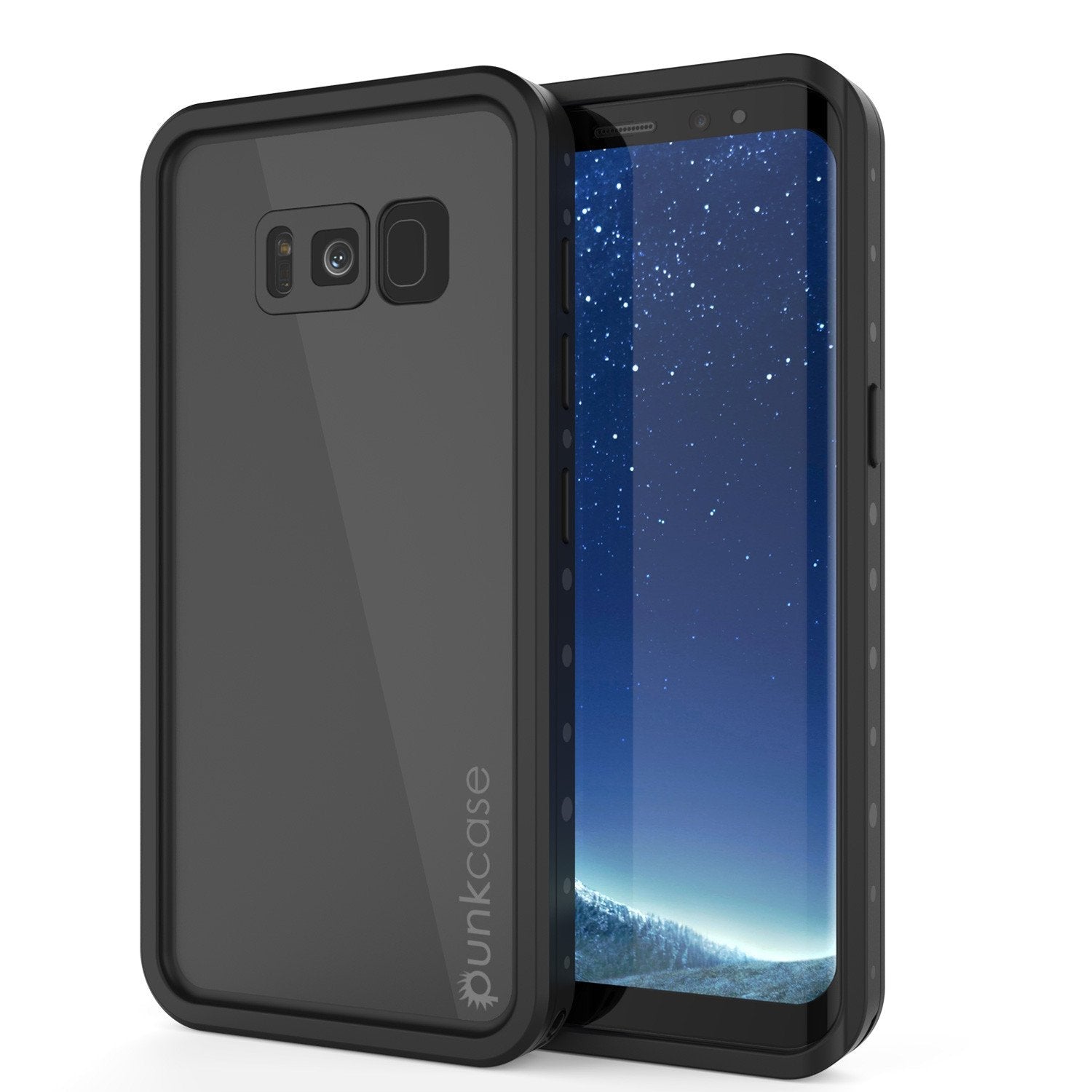 Galaxy S8 Plus Waterproof Case PunkCase StudStar Clear Thin 6.6ft Underwater IP68 Shock/Snow Proof