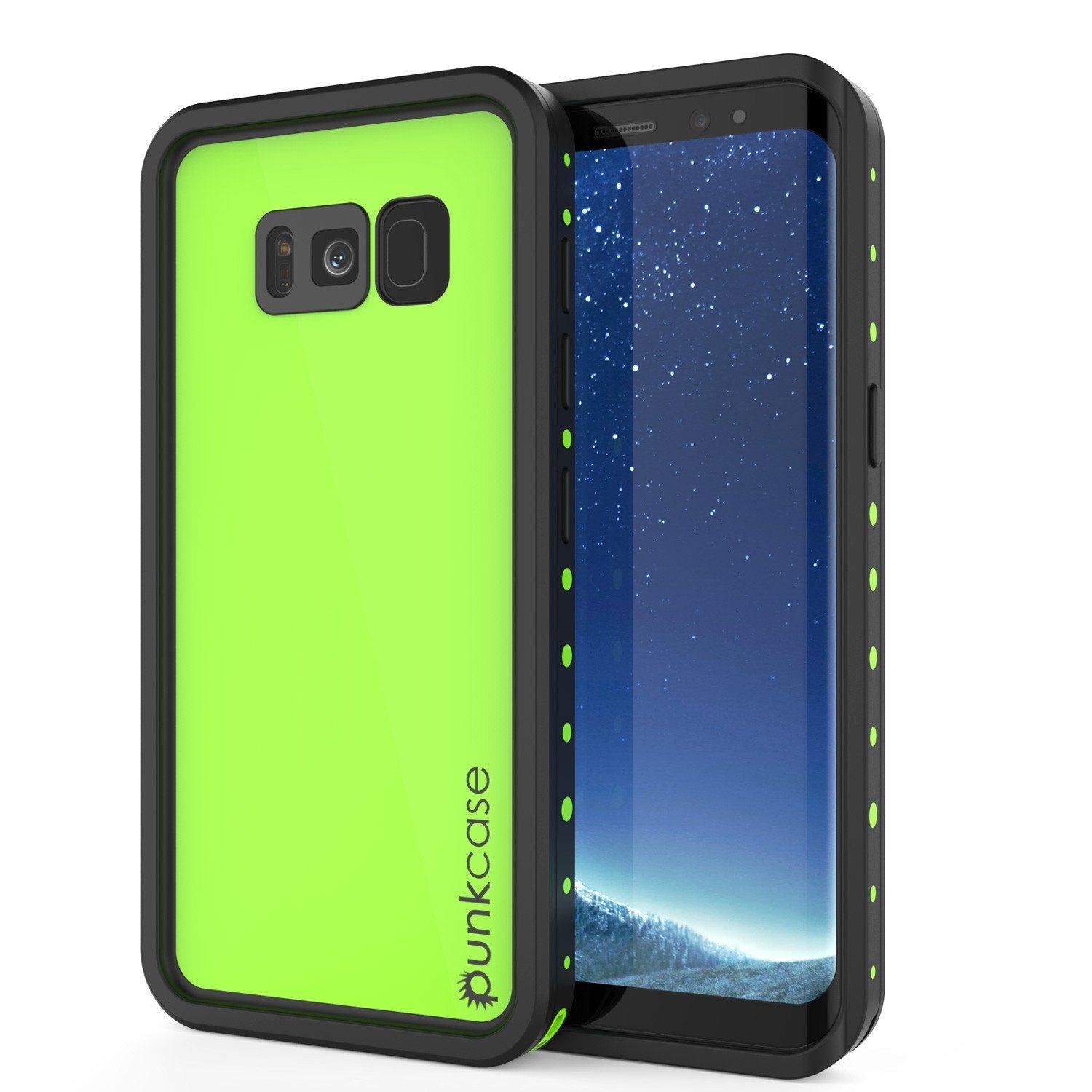 Galaxy S8 Waterproof Case, Punkcase [StudStar Series] [Slim Fit] [IP68 Certified] [Shockproof] [Dirtproof] [Snowproof] Armor Cover [Clear]